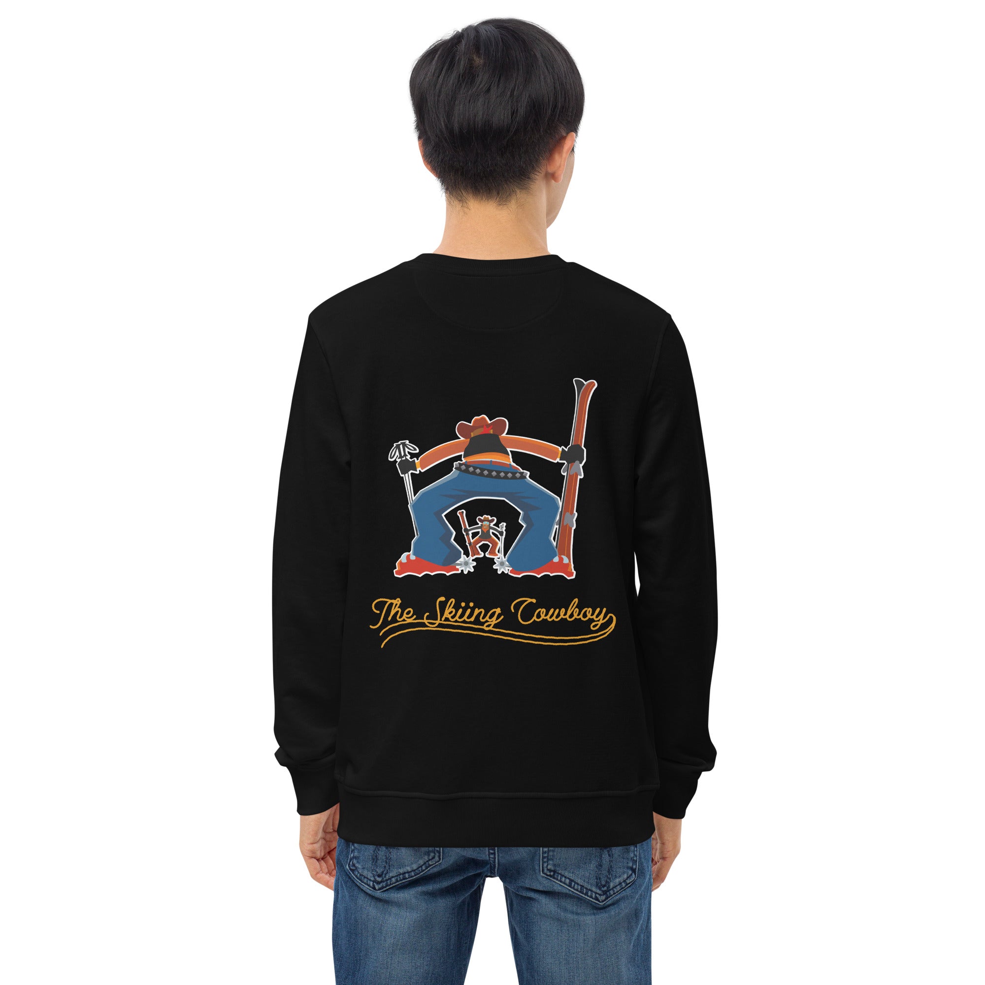 Sweat écologique unisexe Ski Fight at OK Corral Outline (face & dos)