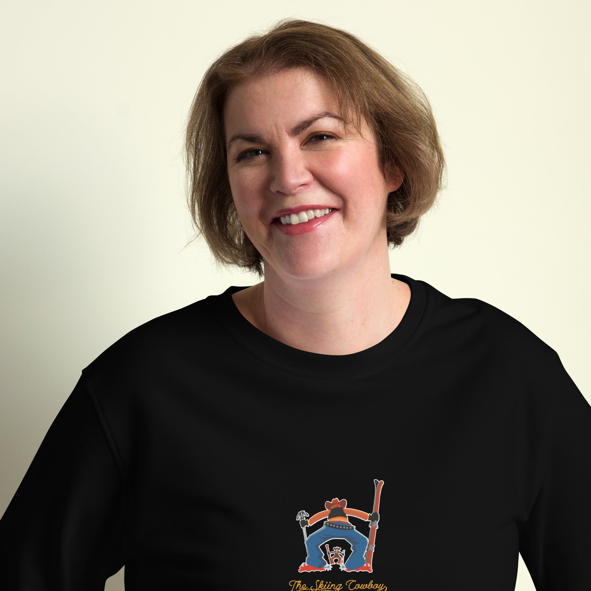 Sweat écologique unisexe Ski Fight at OK Corral Outline (face & dos)