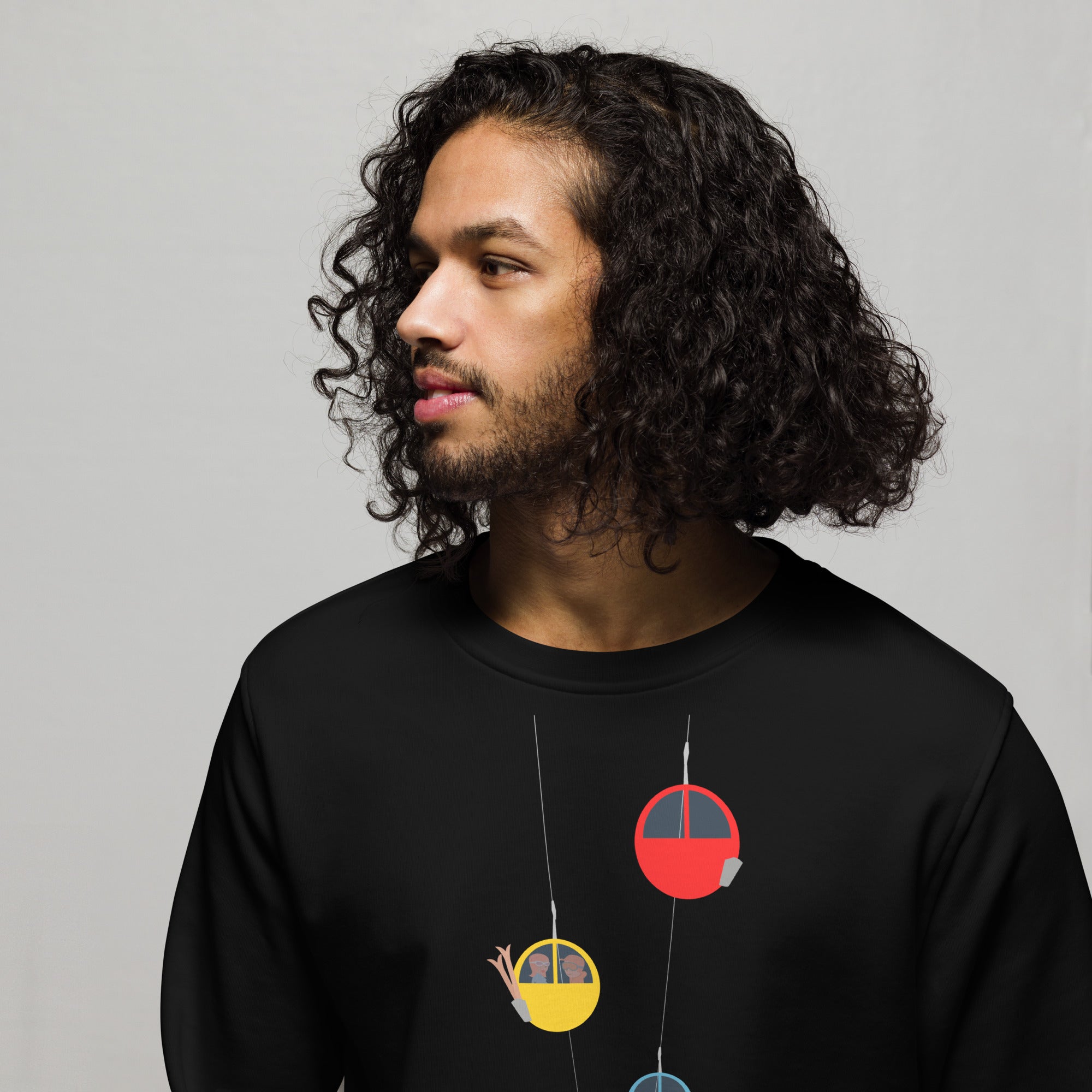 Sweat écologique unisexe Gondolas in the mist