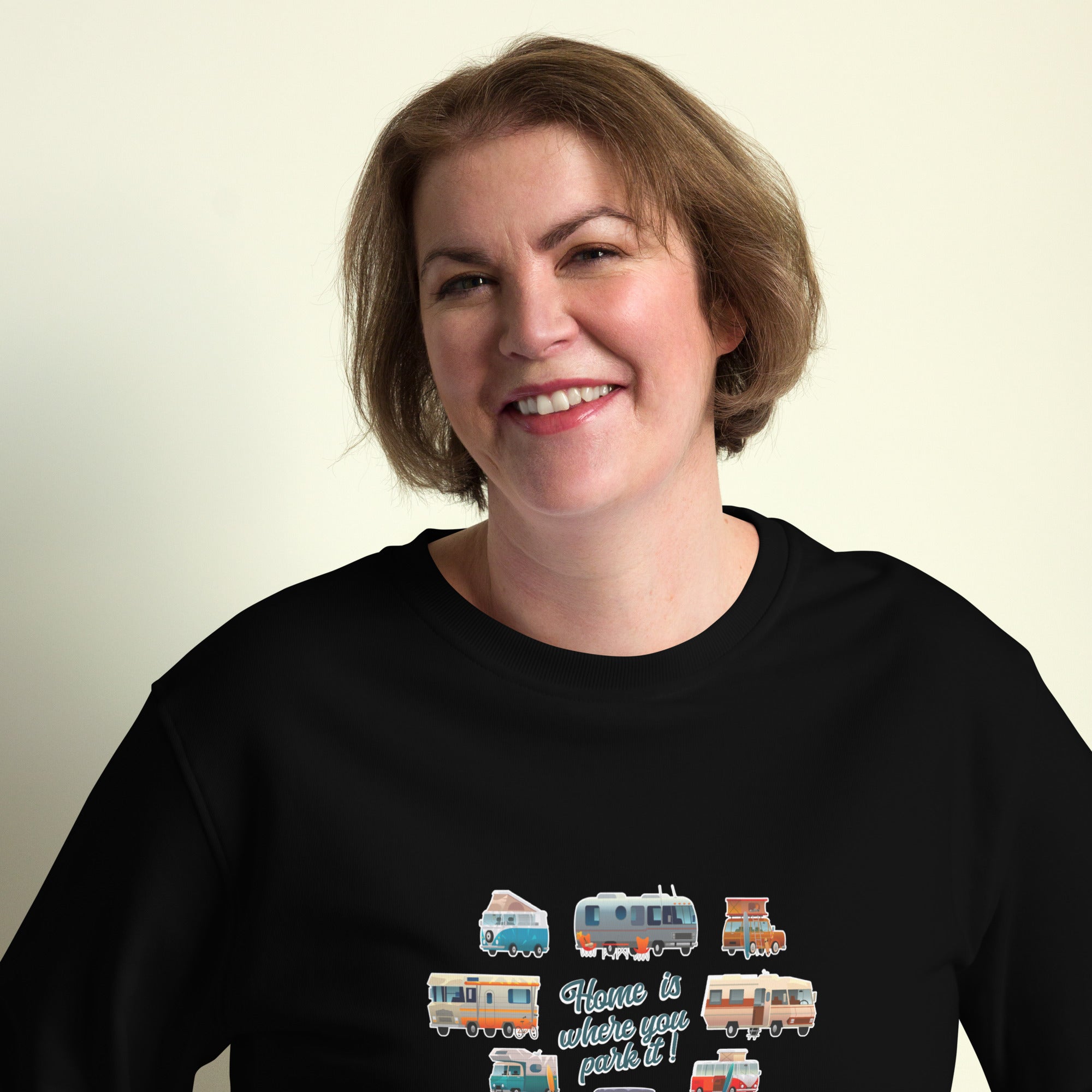 Unisex organic sweatshirt Square Vintage Campers