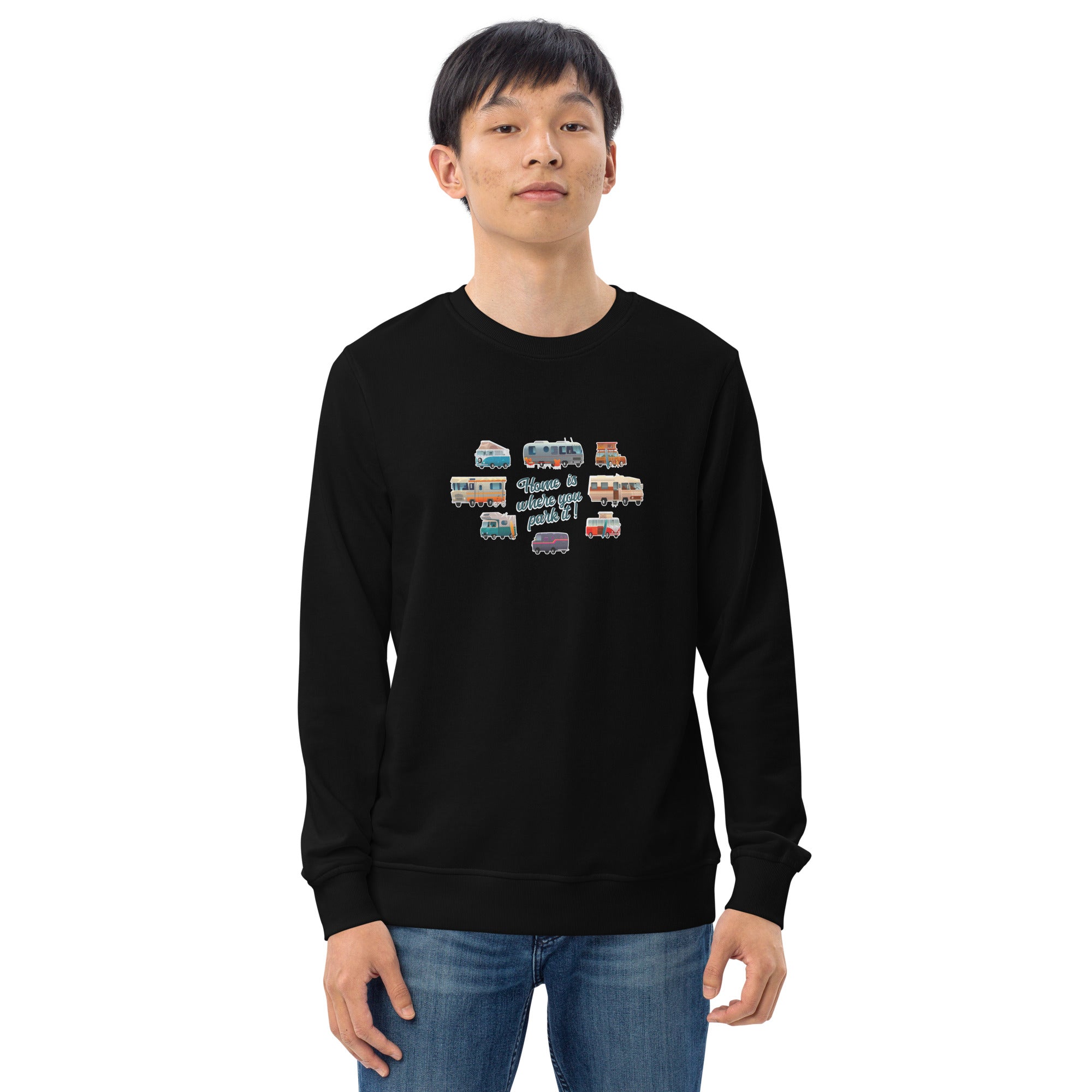 Unisex organic sweatshirt Square Vintage Campers