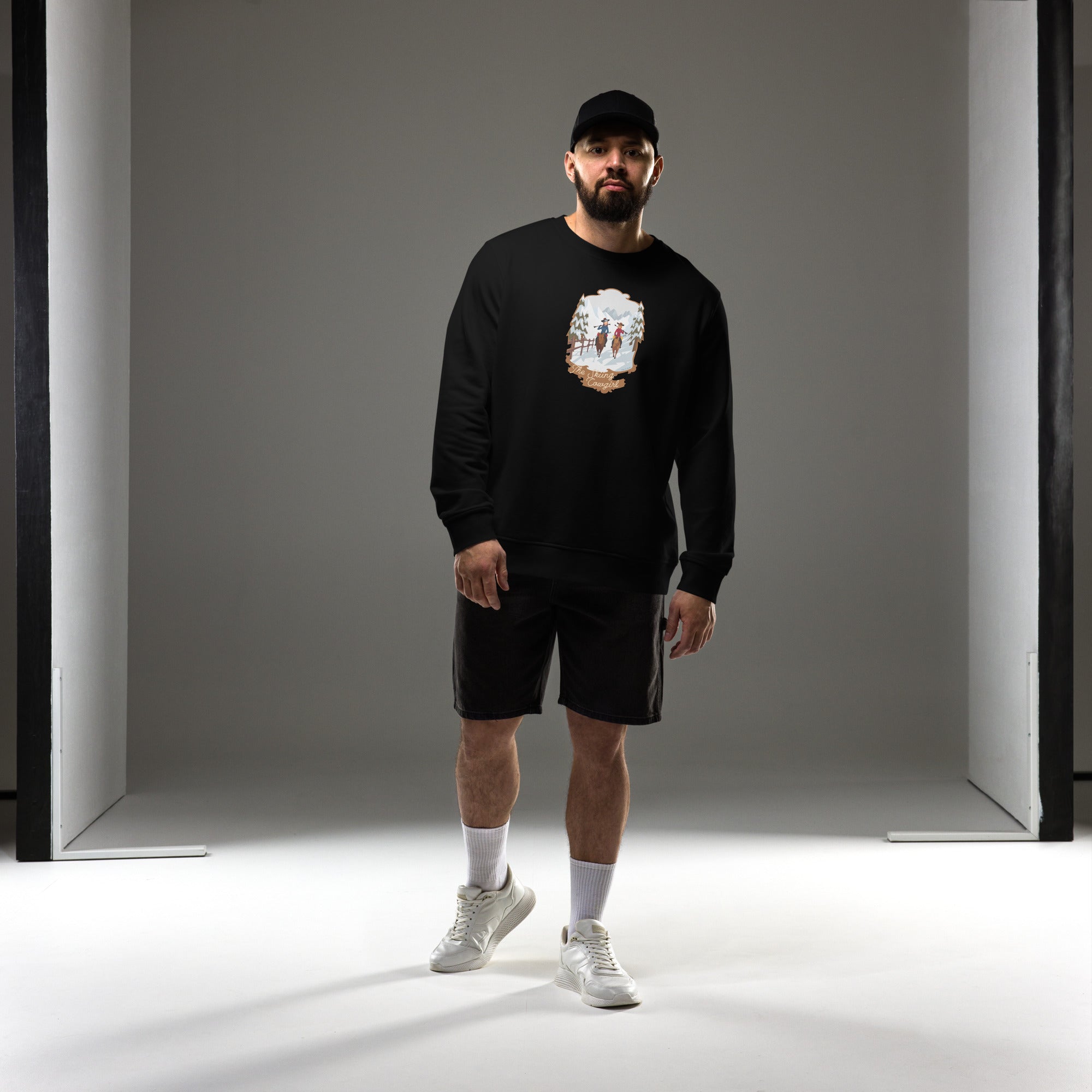 Sweat écologique unisexe The Skiing Cowgirl