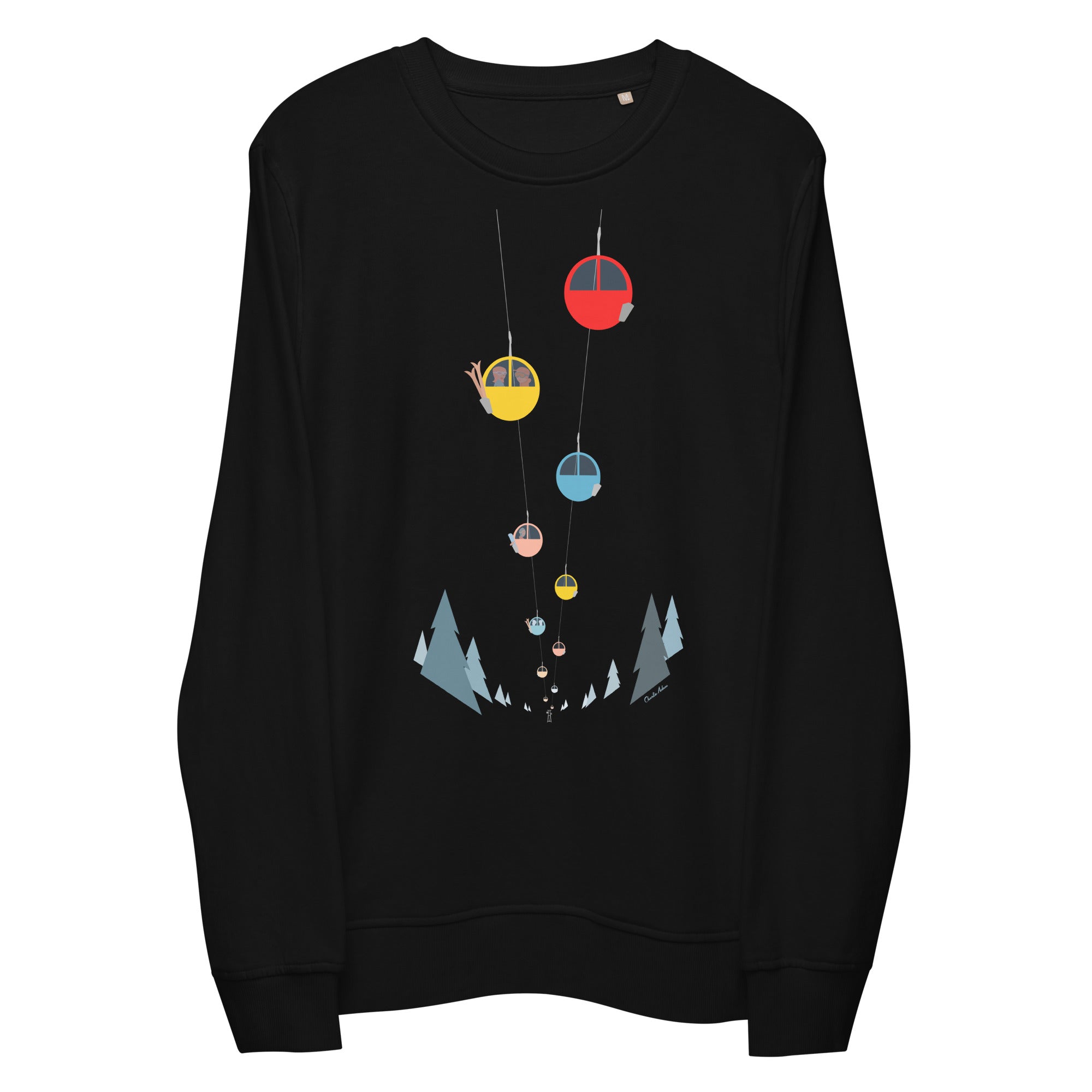 Sweat écologique unisexe Gondolas in the mist