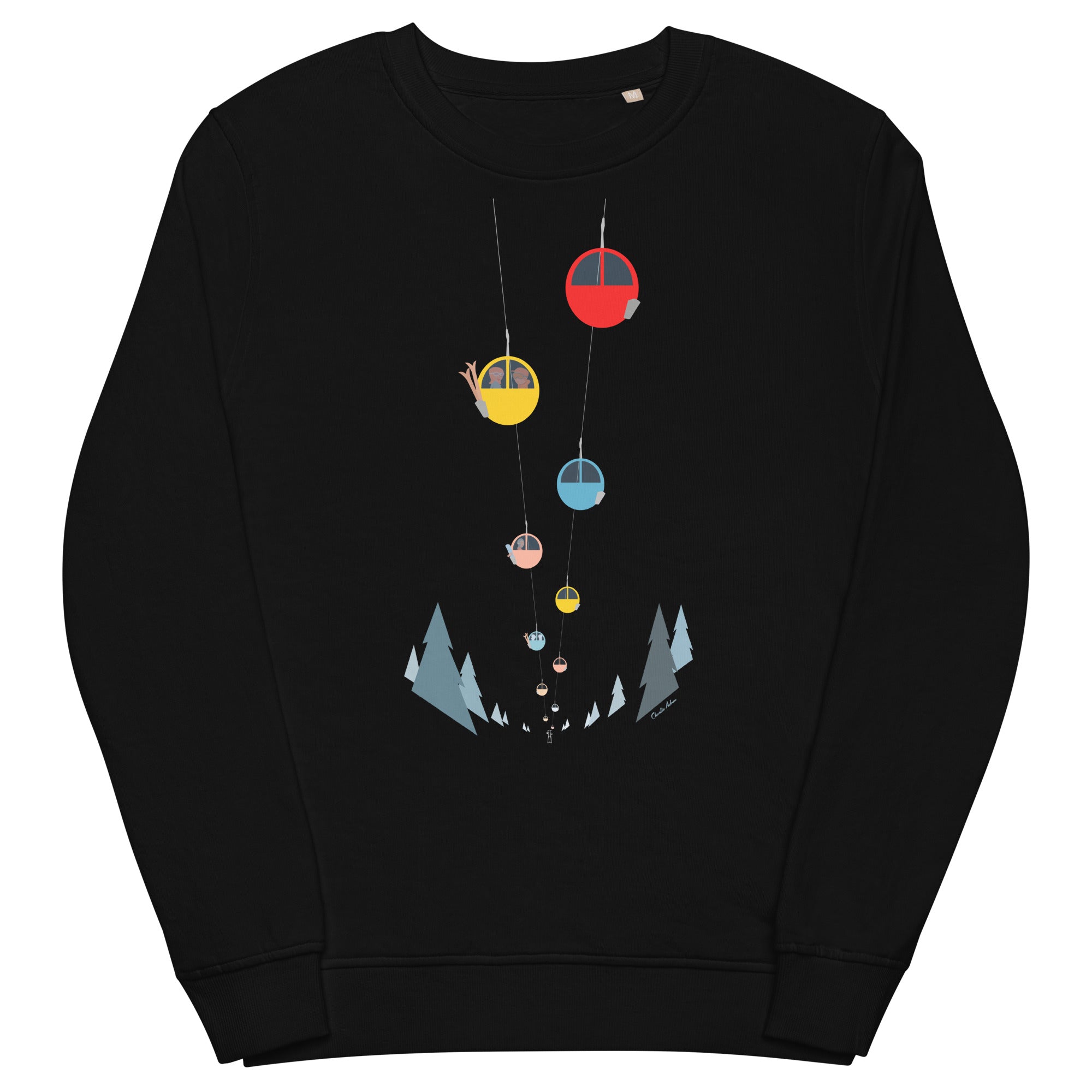 Sweat écologique unisexe Gondolas in the mist