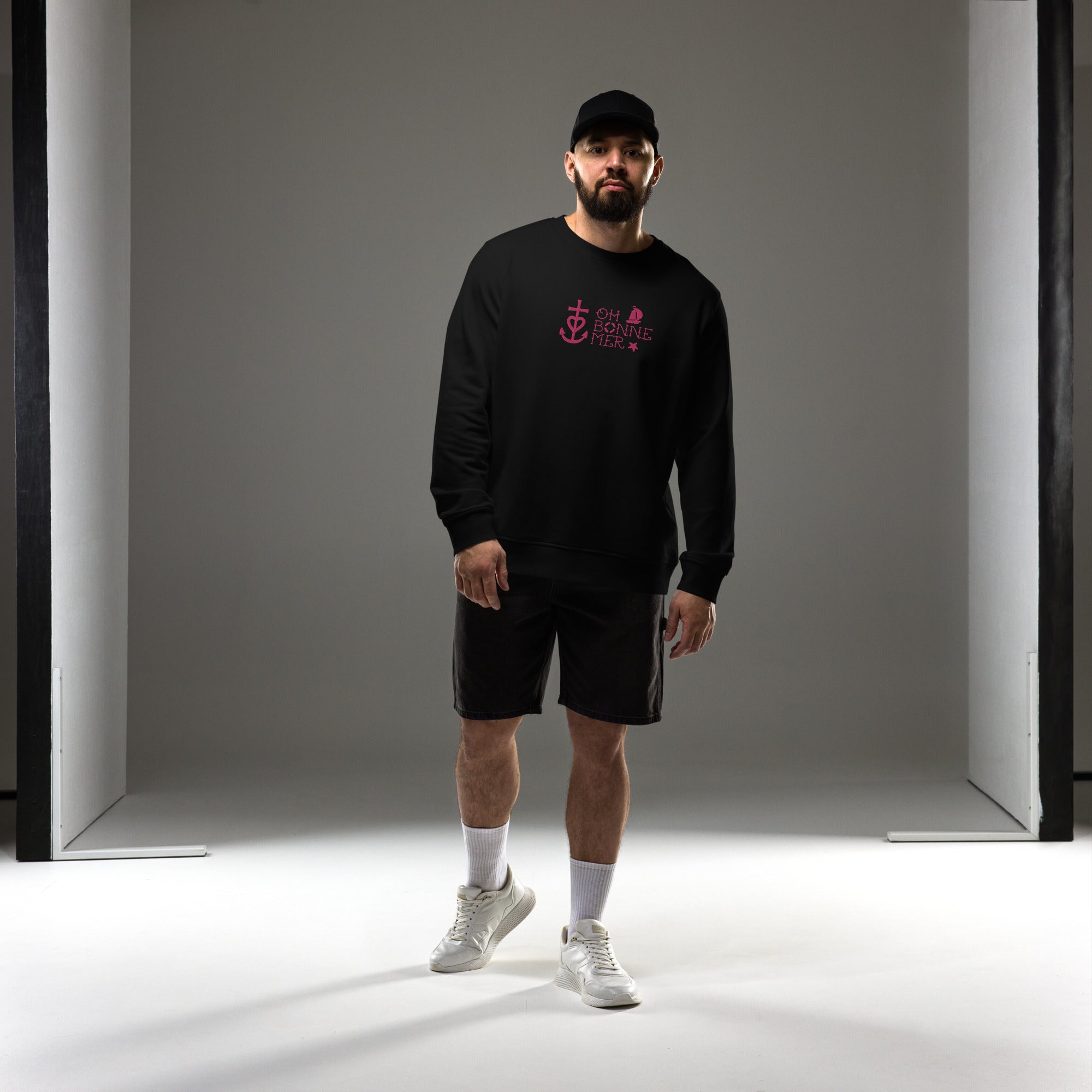 Sweat écologique unisexe Oh Bonne Mer 2 flamingo brodé