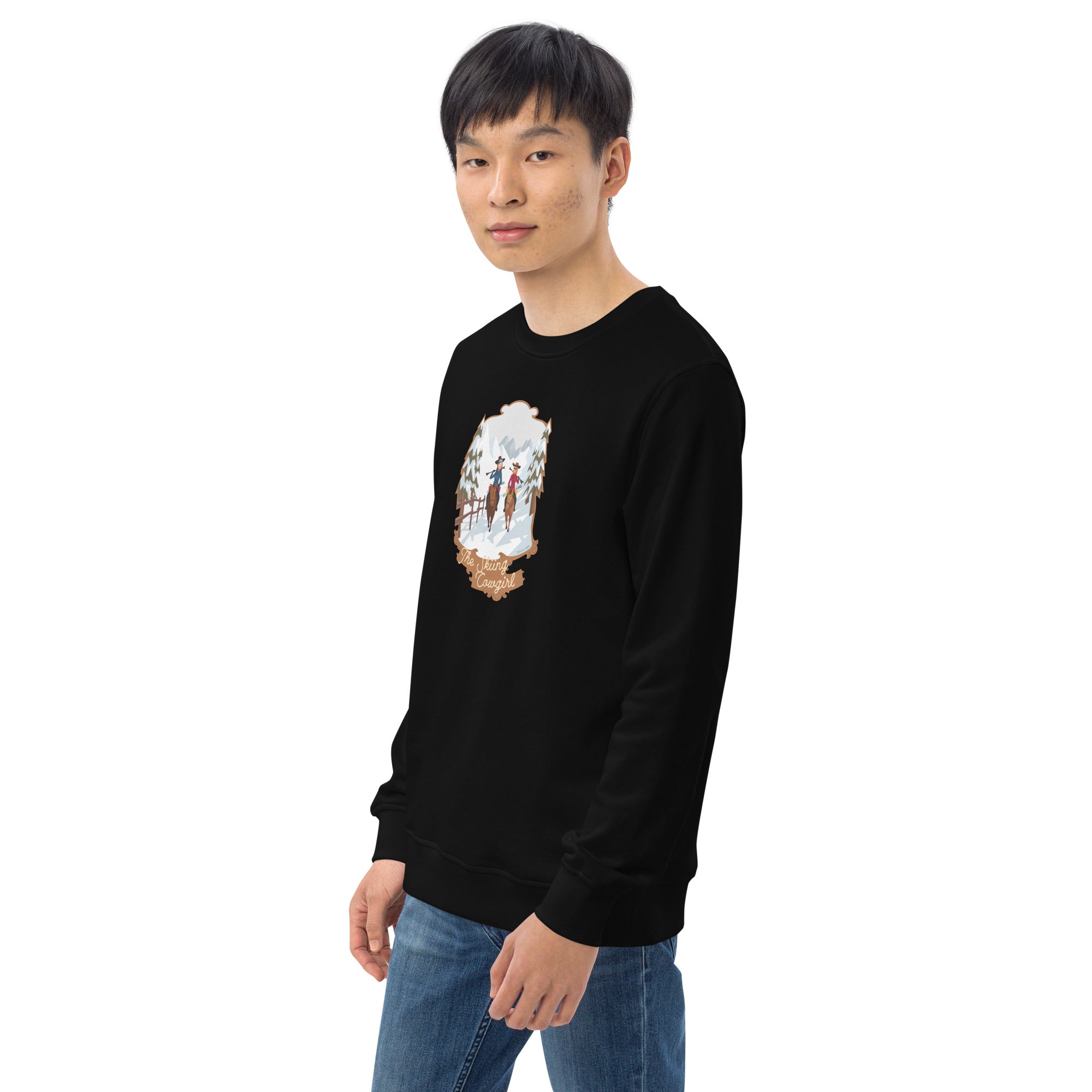 Sweat écologique unisexe The Skiing Cowgirl