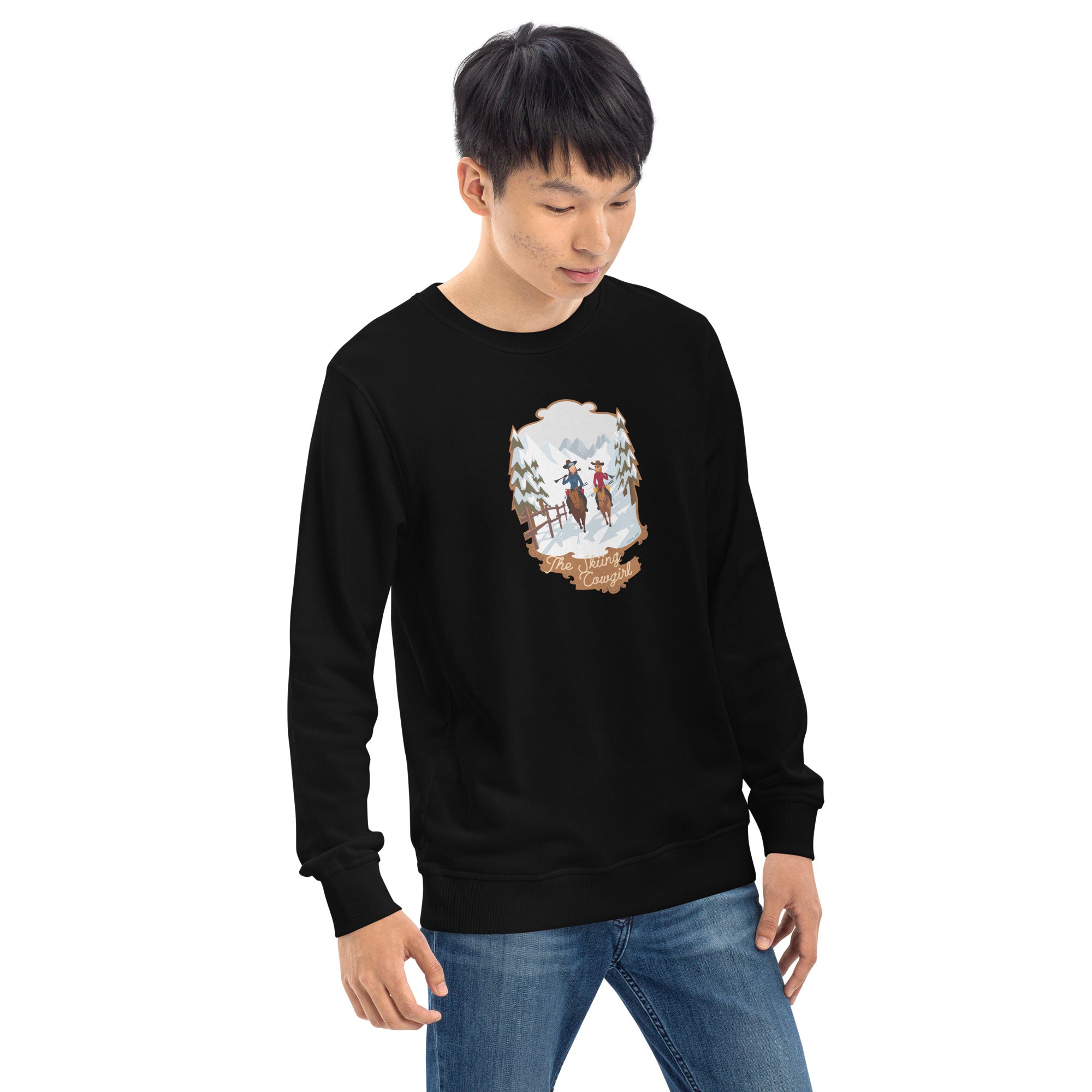 Sweat écologique unisexe The Skiing Cowgirl