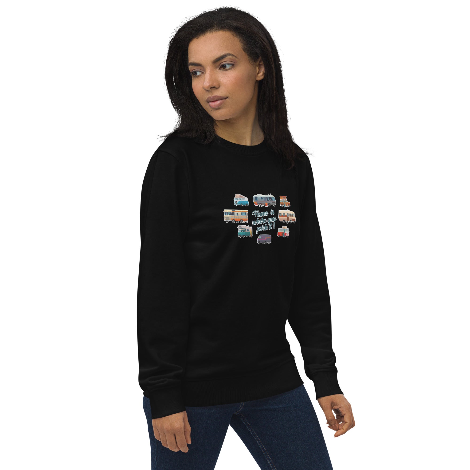 Unisex organic sweatshirt Square Vintage Campers