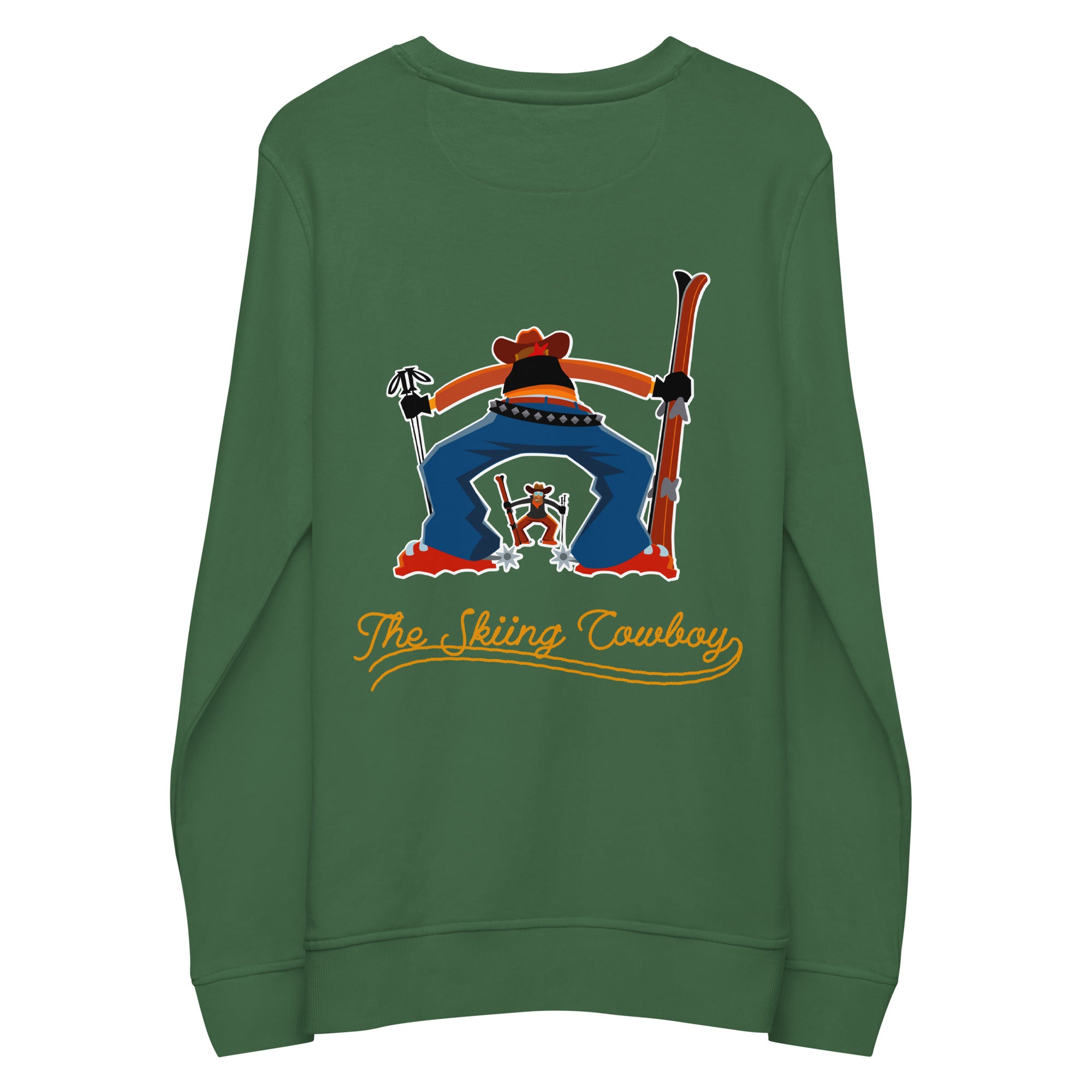 Sweat écologique unisexe Ski Fight at OK Corral Outline (face & dos)