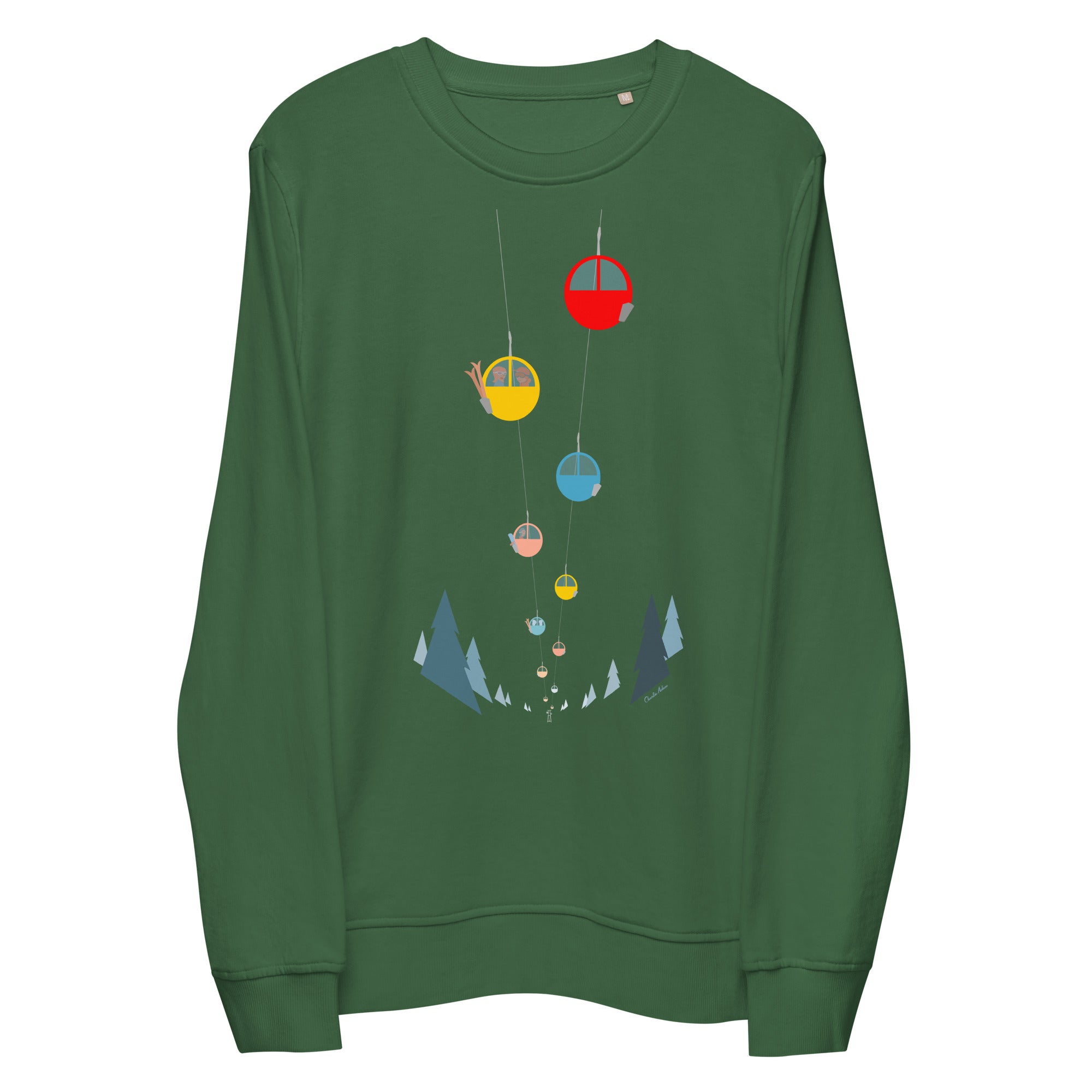 Sweat écologique unisexe Gondolas in the mist