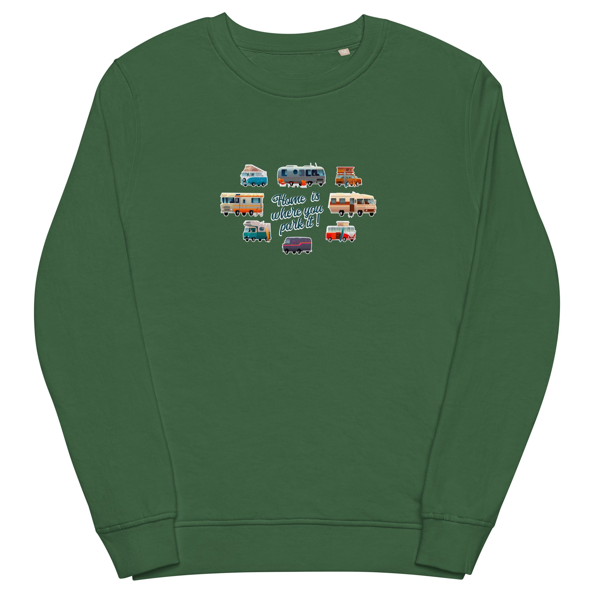 Unisex organic sweatshirt Square Vintage Campers