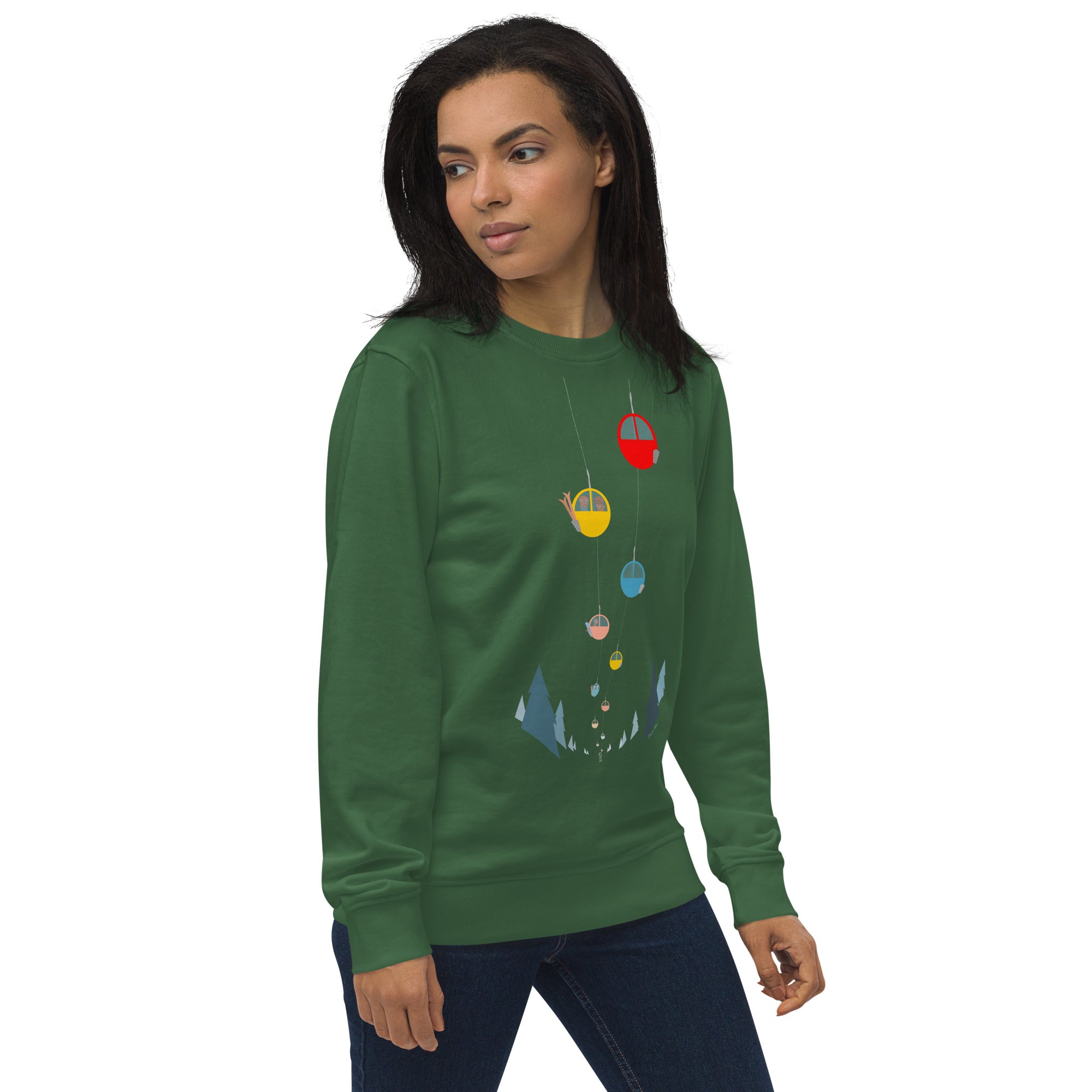 Sweat écologique unisexe Gondolas in the mist