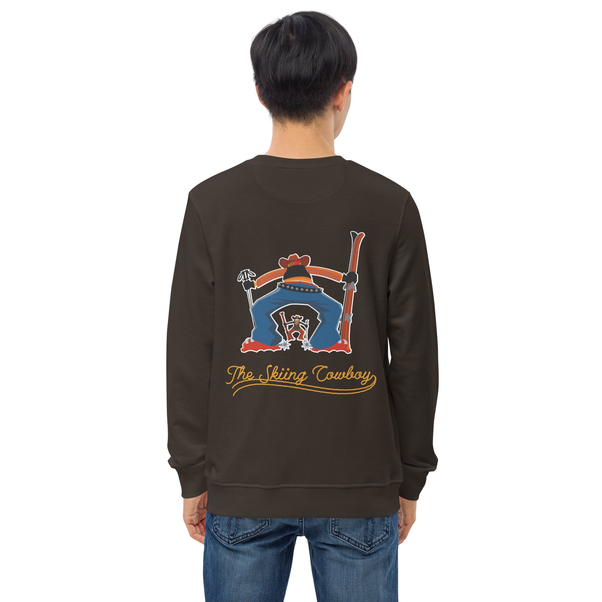 Sweat écologique unisexe Ski Fight at OK Corral Outline (face & dos)