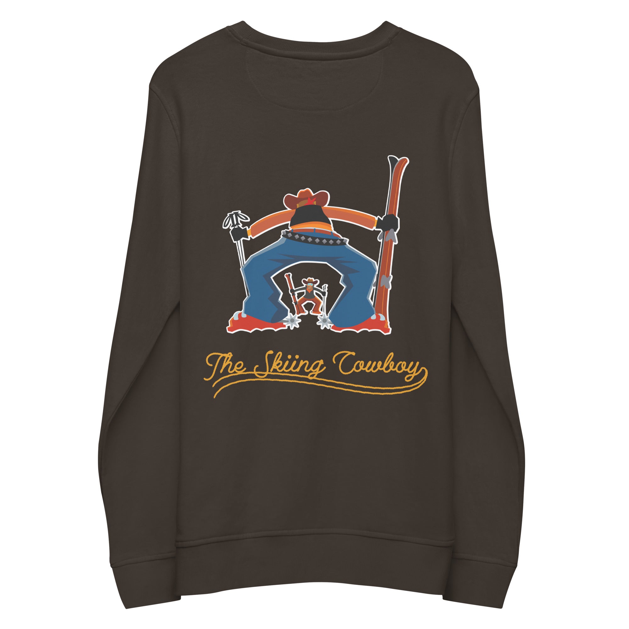 Sweat écologique unisexe Ski Fight at OK Corral Outline (face & dos)