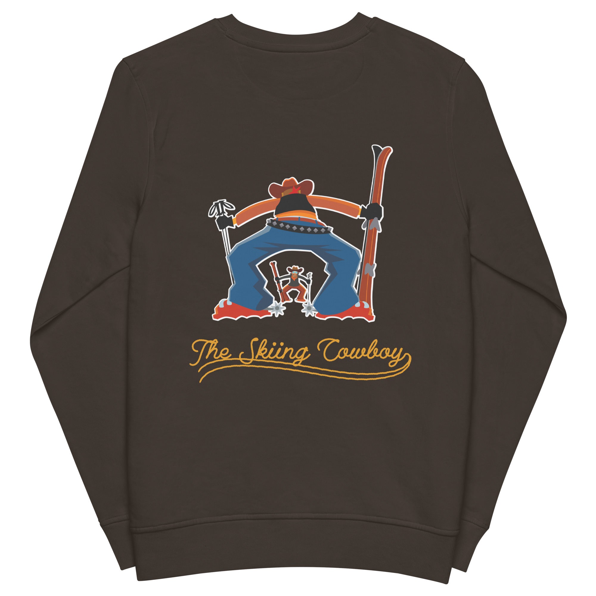 Sweat écologique unisexe Ski Fight at OK Corral Outline (face & dos)