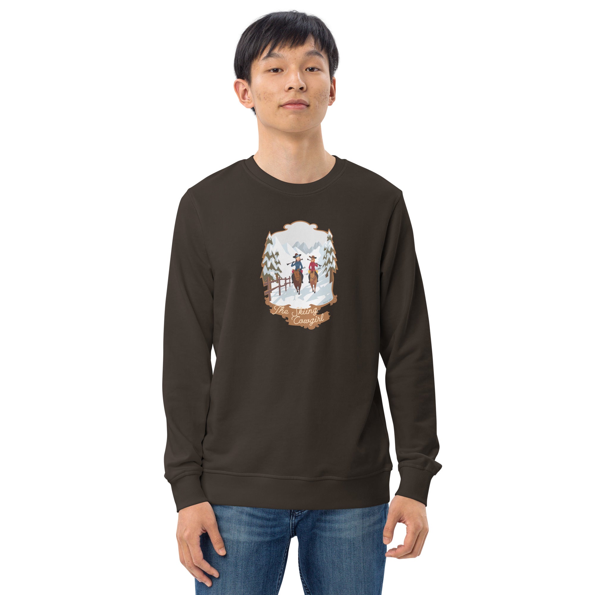 Sweat écologique unisexe The Skiing Cowgirl