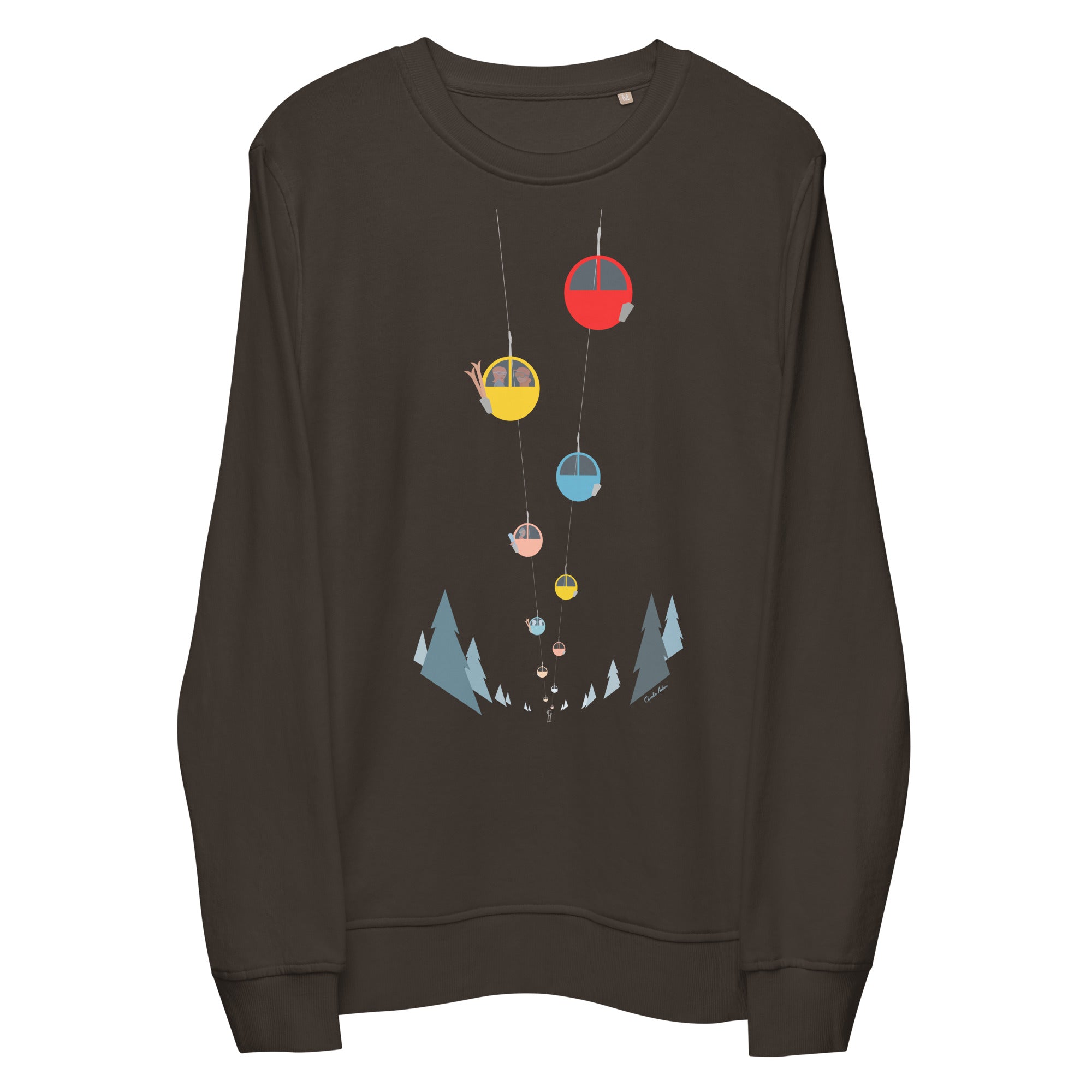 Sweat écologique unisexe Gondolas in the mist