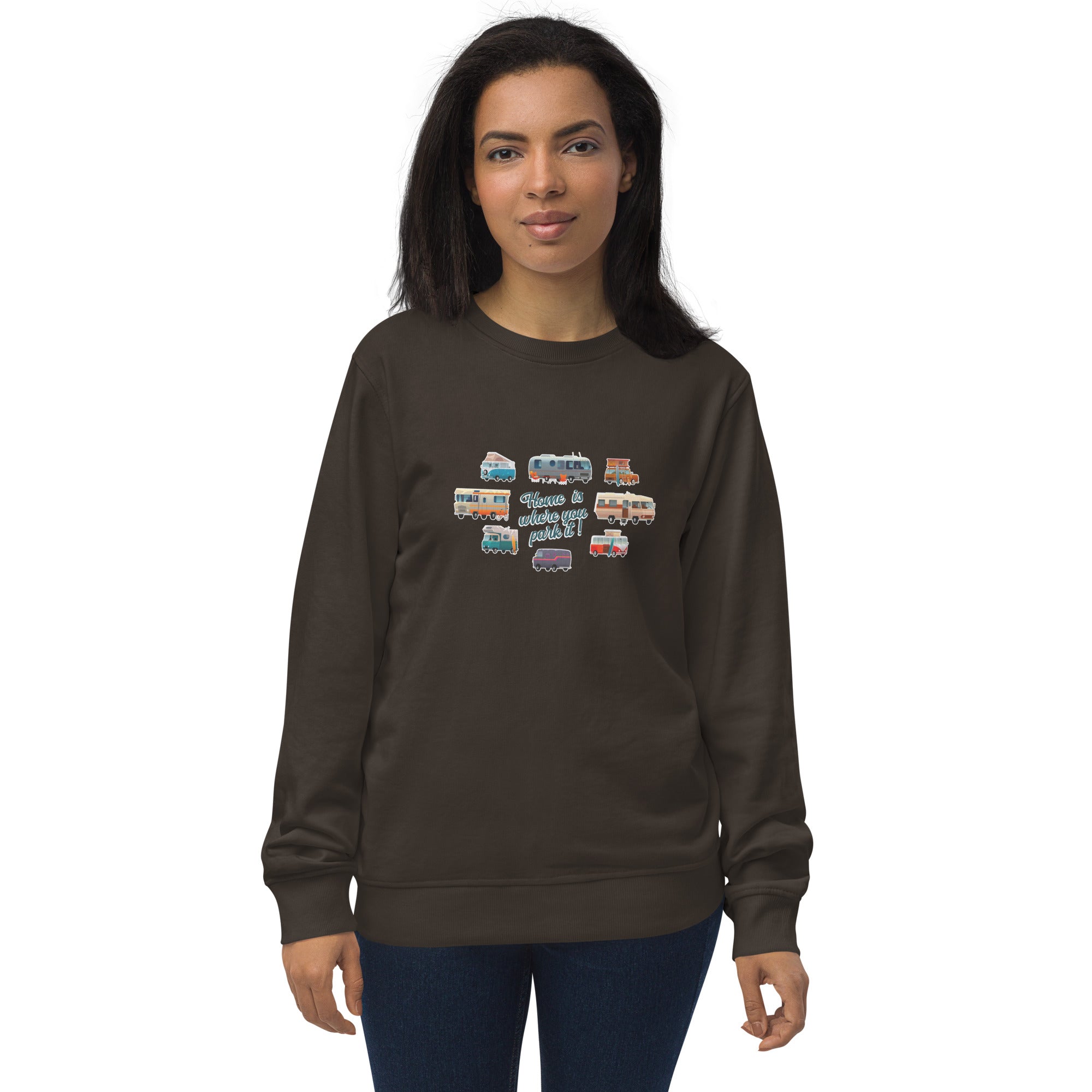 Unisex organic sweatshirt Square Vintage Campers
