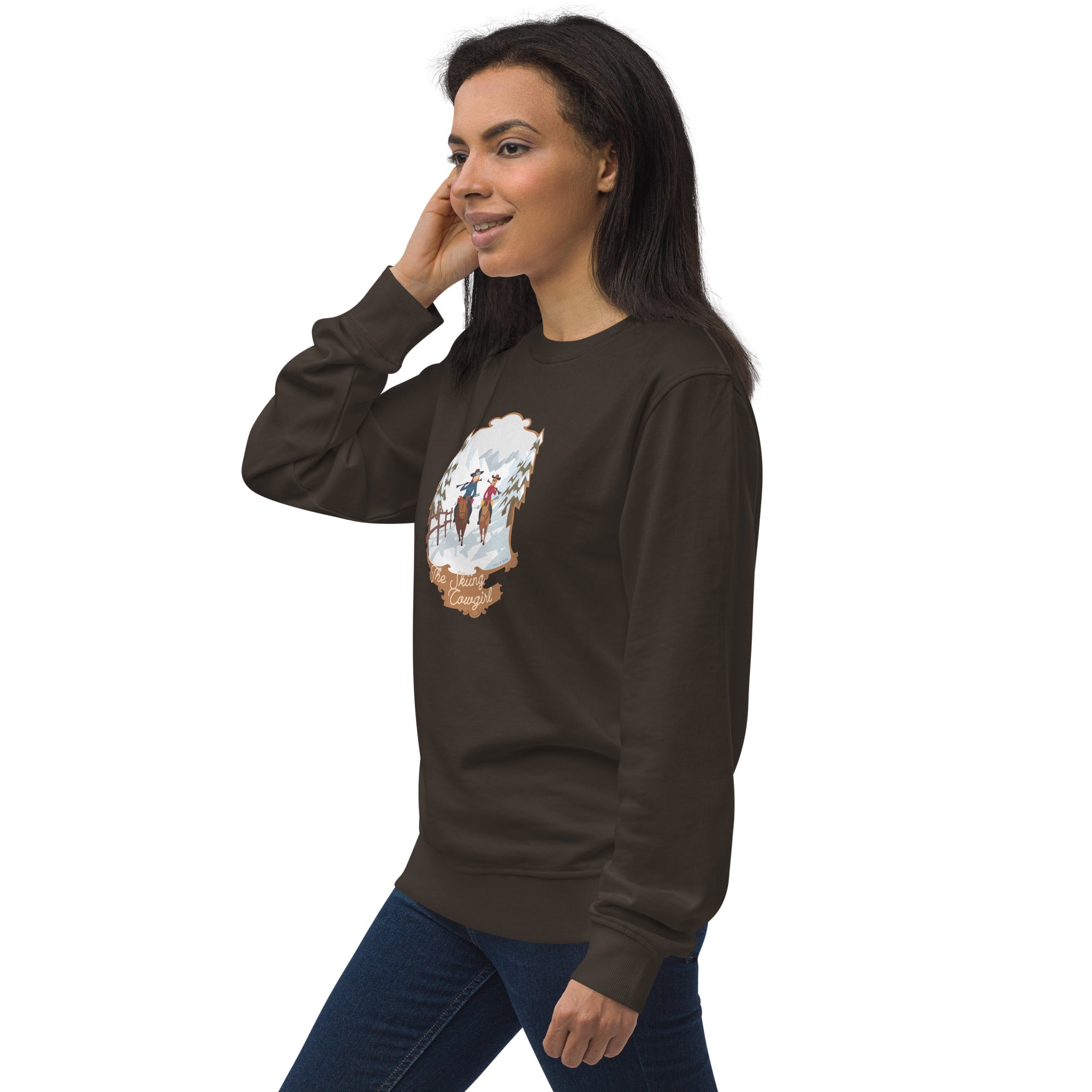Sweat écologique unisexe The Skiing Cowgirl