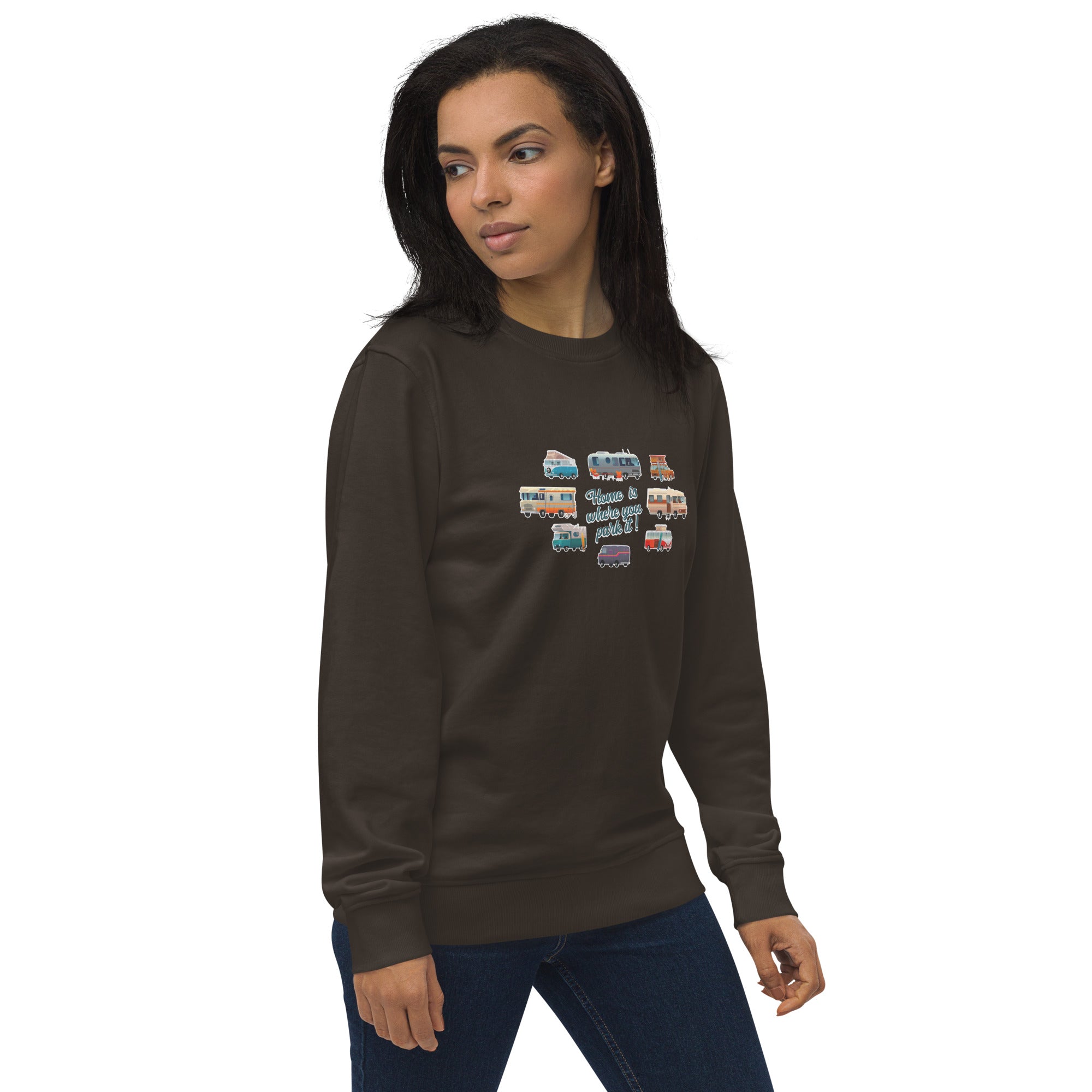 Unisex organic sweatshirt Square Vintage Campers