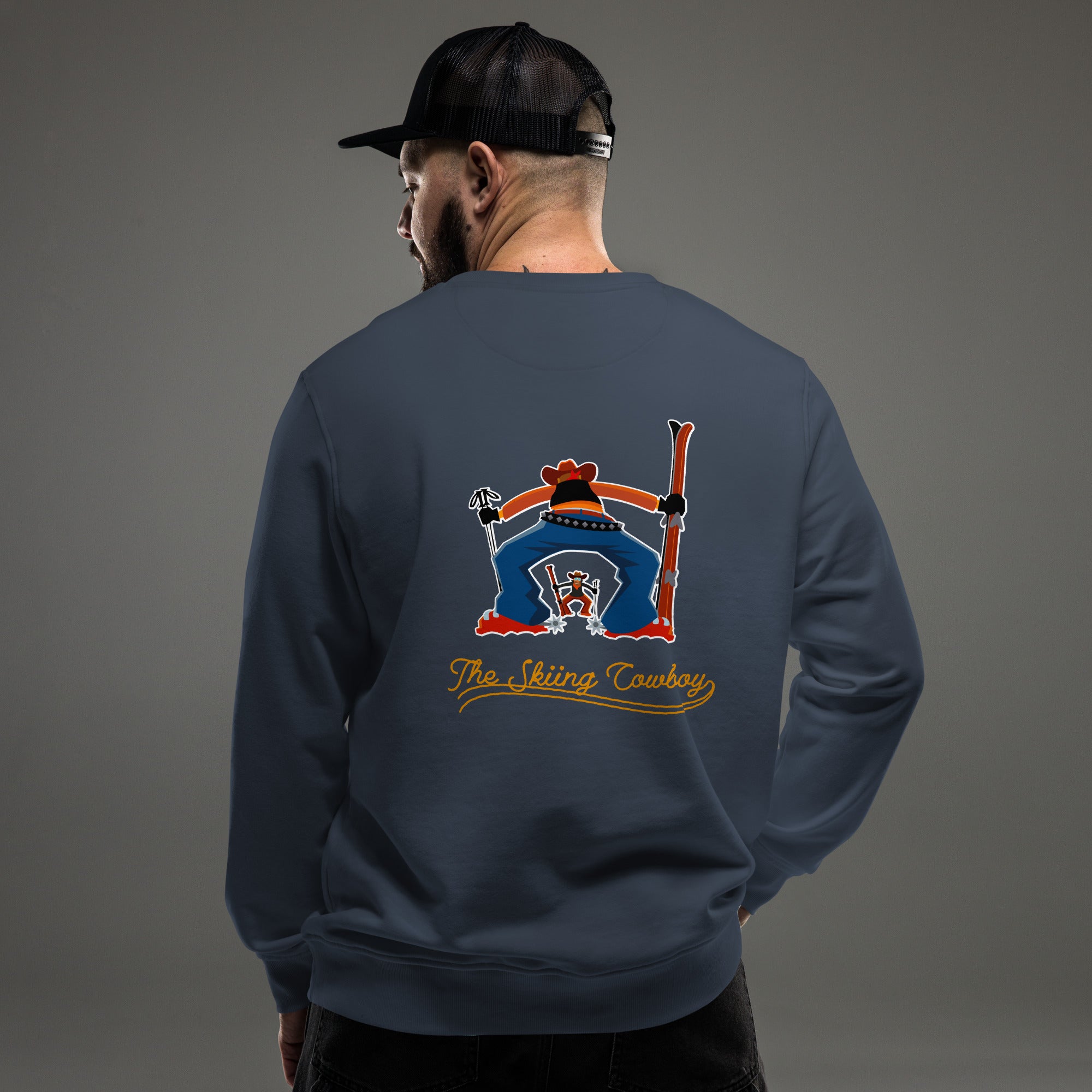 Sweat écologique unisexe Ski Fight at OK Corral Outline (face & dos)