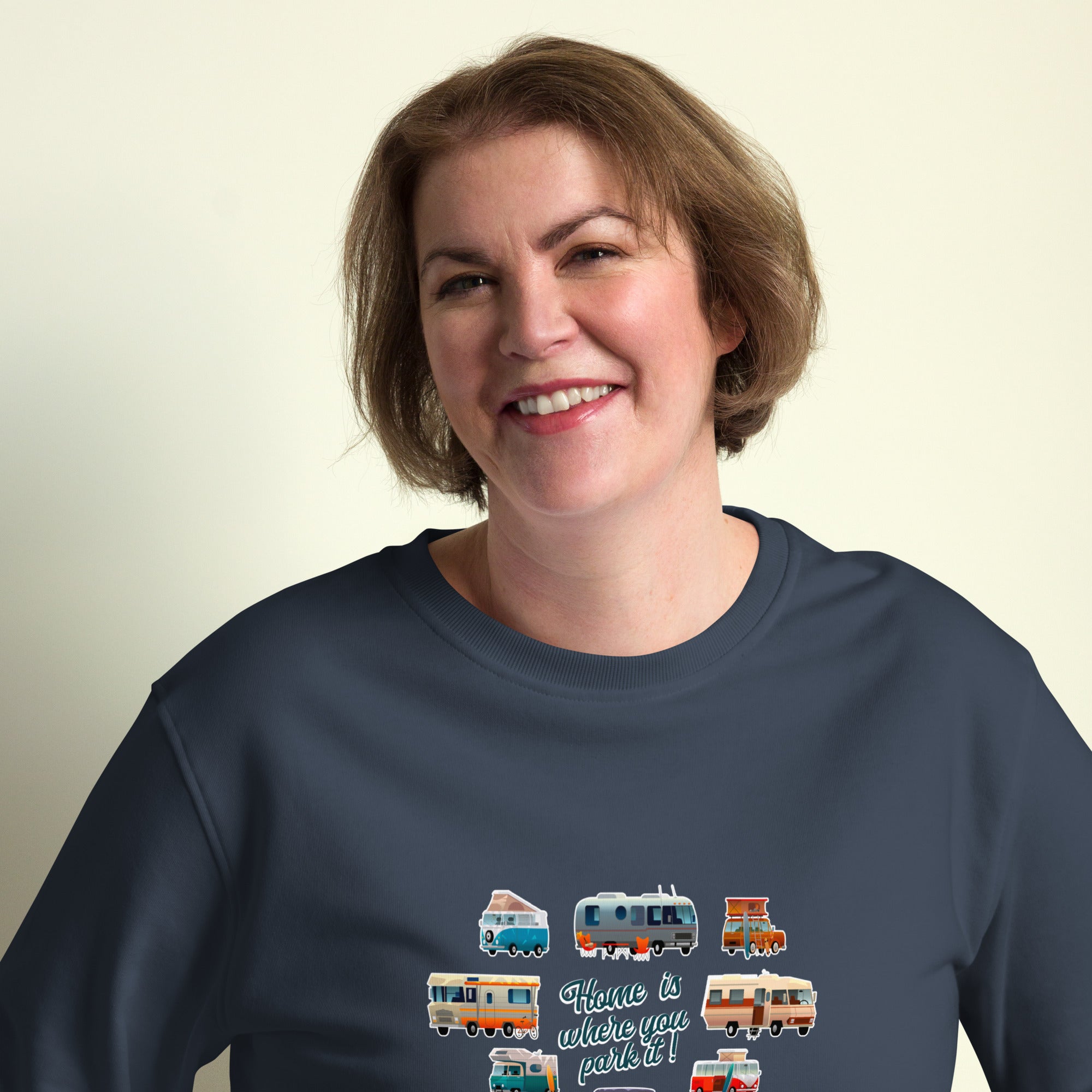 Unisex organic sweatshirt Square Vintage Campers