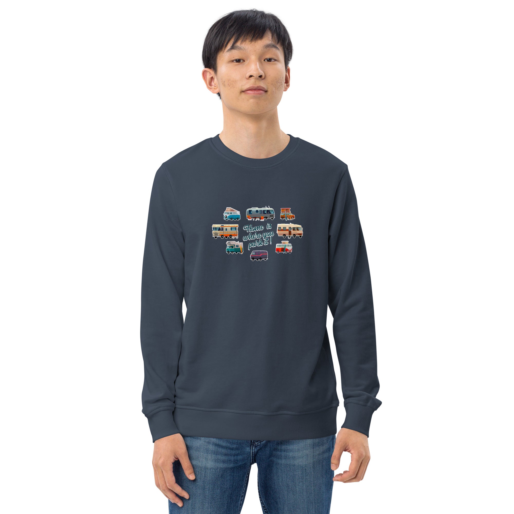 Unisex organic sweatshirt Square Vintage Campers