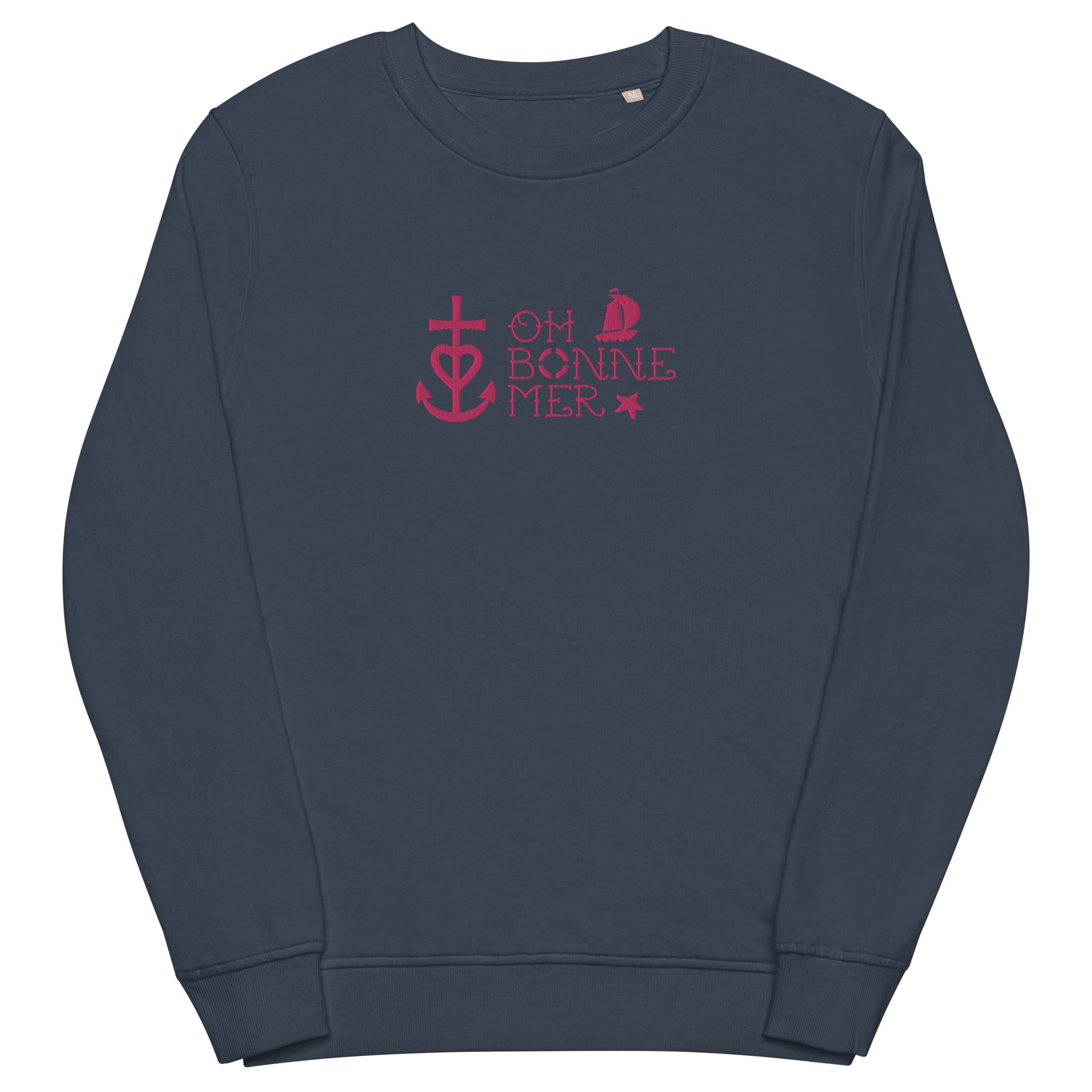 Sweat écologique unisexe Oh Bonne Mer 2 flamingo brodé