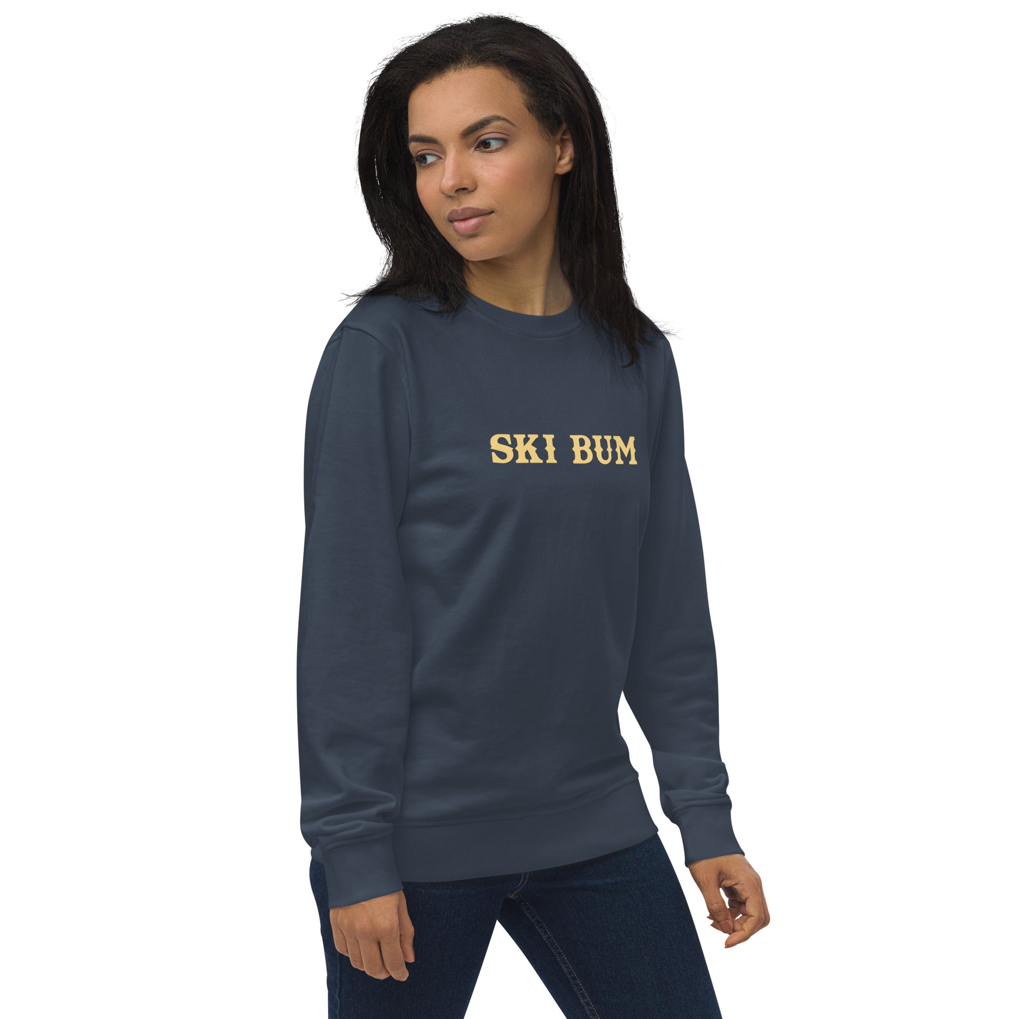 Sweat écologique unisexe Ski Bum texte clair