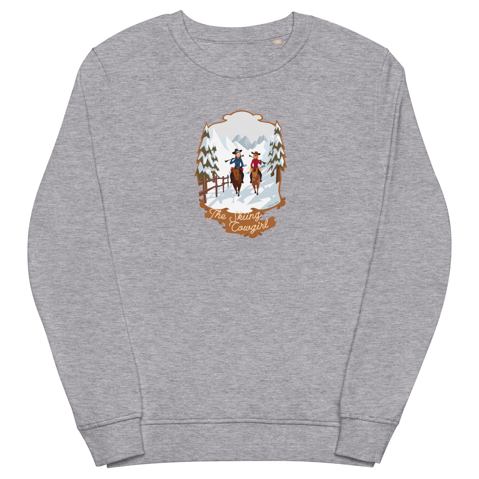 Sweat écologique unisexe The Skiing Cowgirl