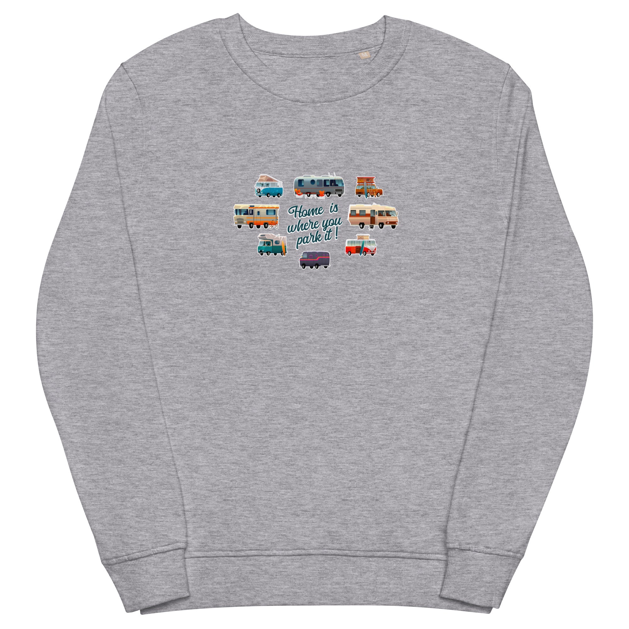 Unisex organic sweatshirt Square Vintage Campers