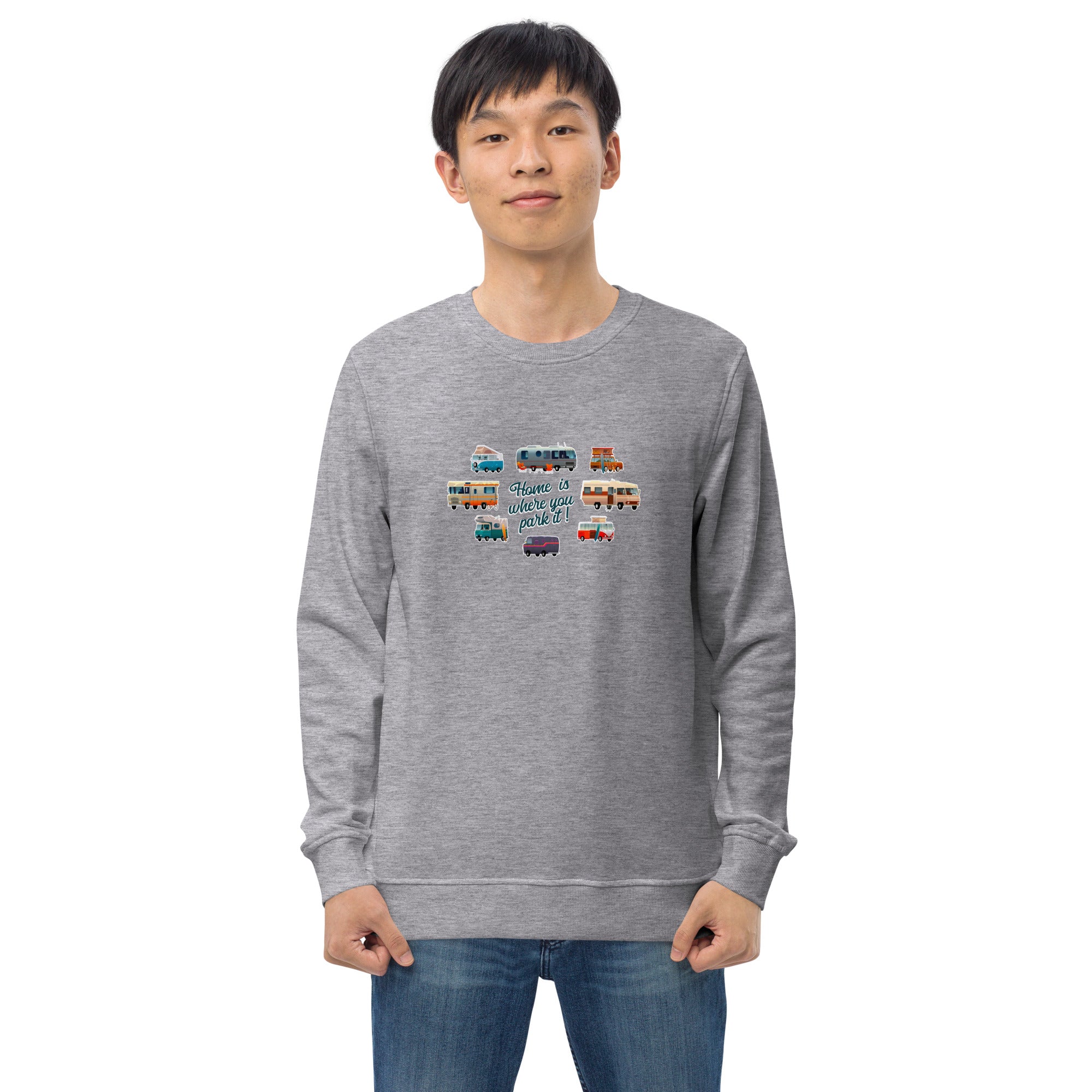 Unisex organic sweatshirt Square Vintage Campers