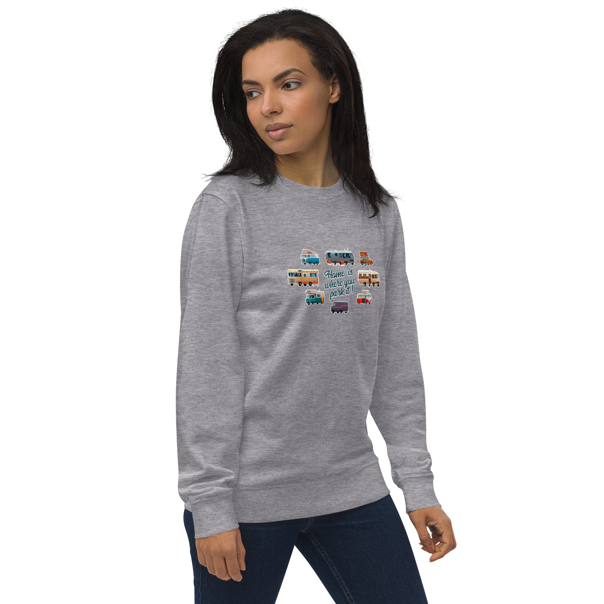Unisex organic sweatshirt Square Vintage Campers