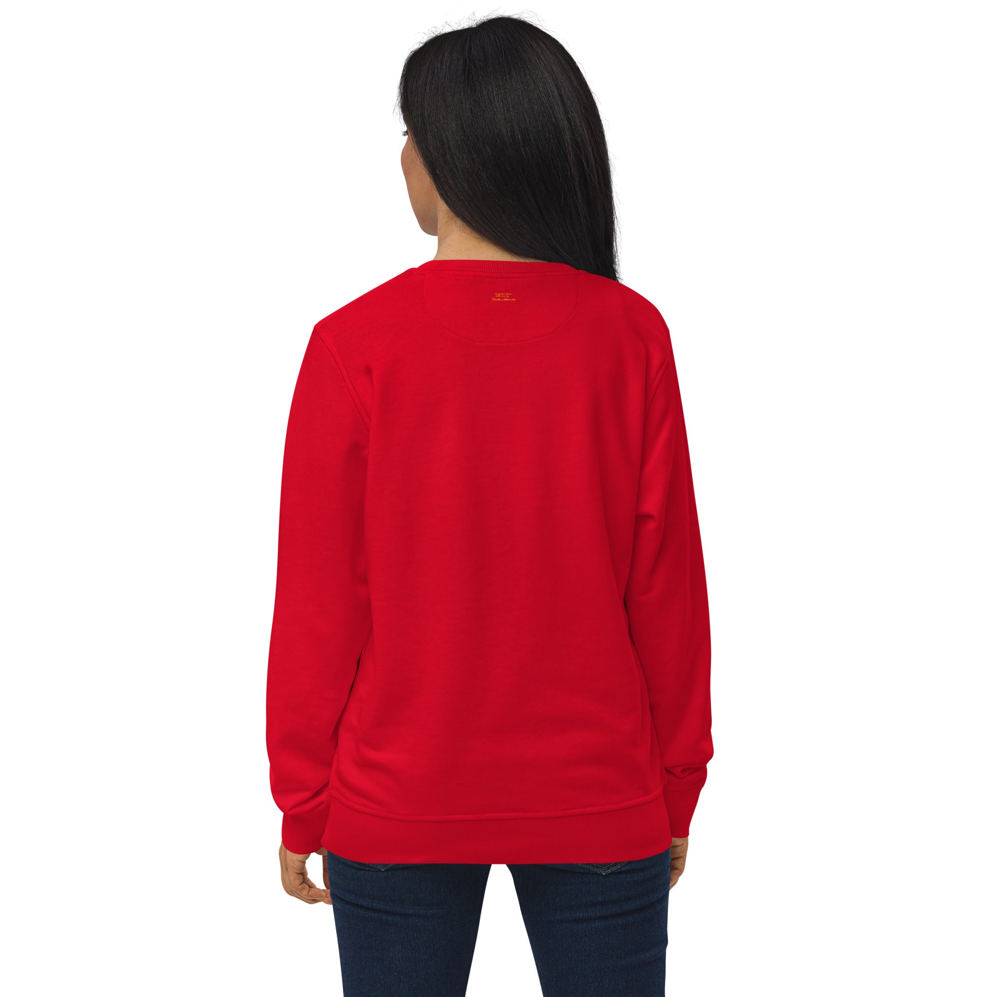 Unisex organic sweatshirt White Camper Van Home is where you park it