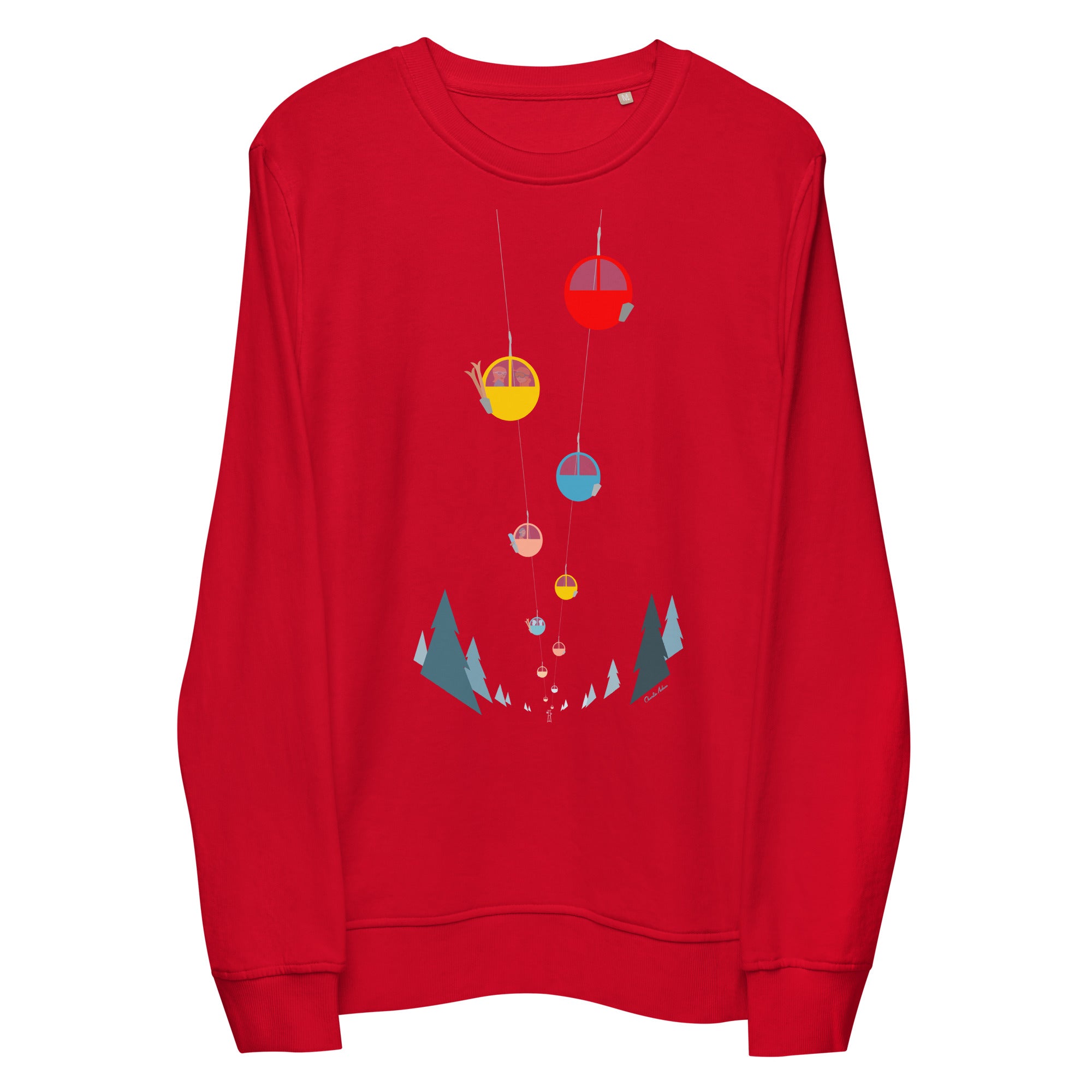 Sweat écologique unisexe Gondolas in the mist