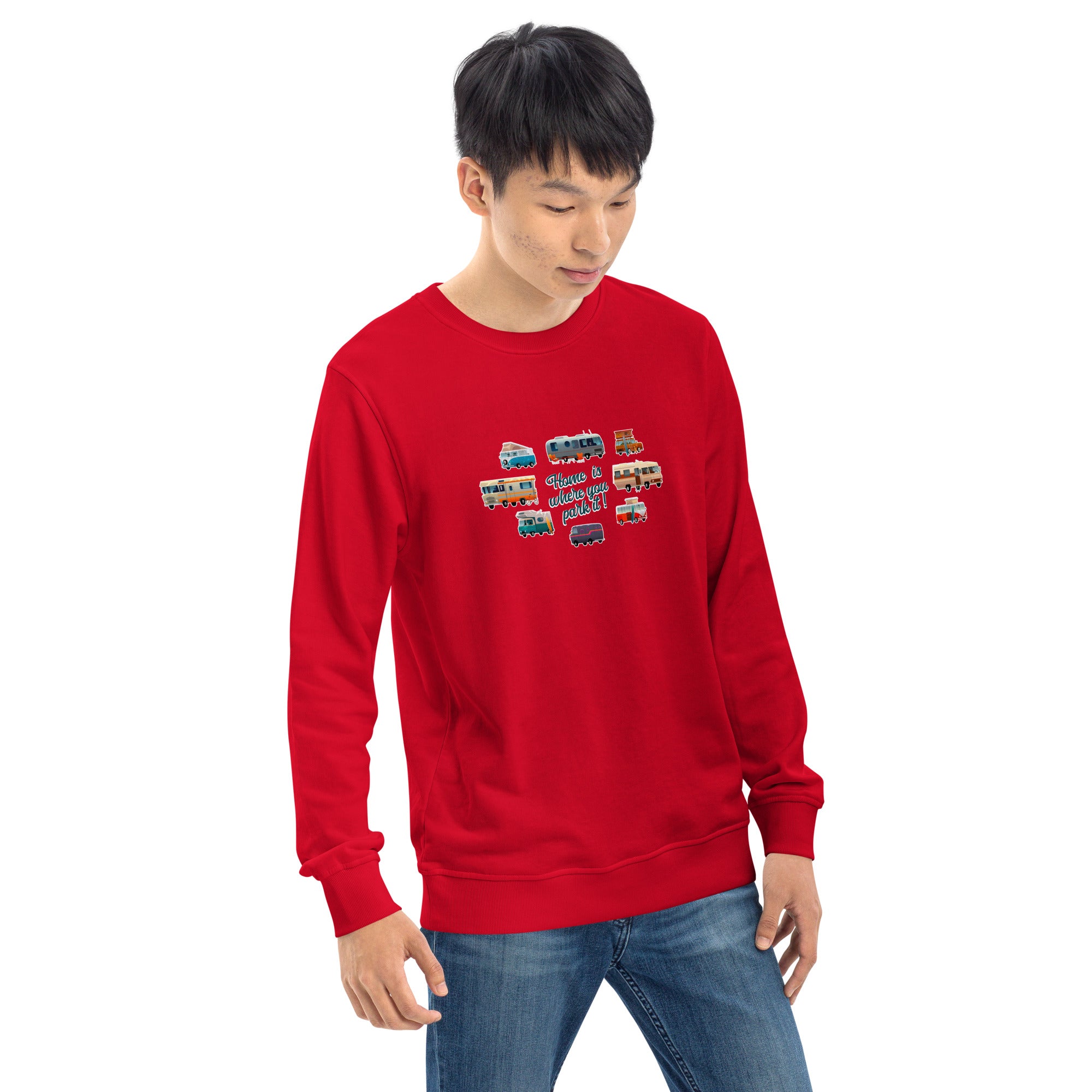 Unisex organic sweatshirt Square Vintage Campers