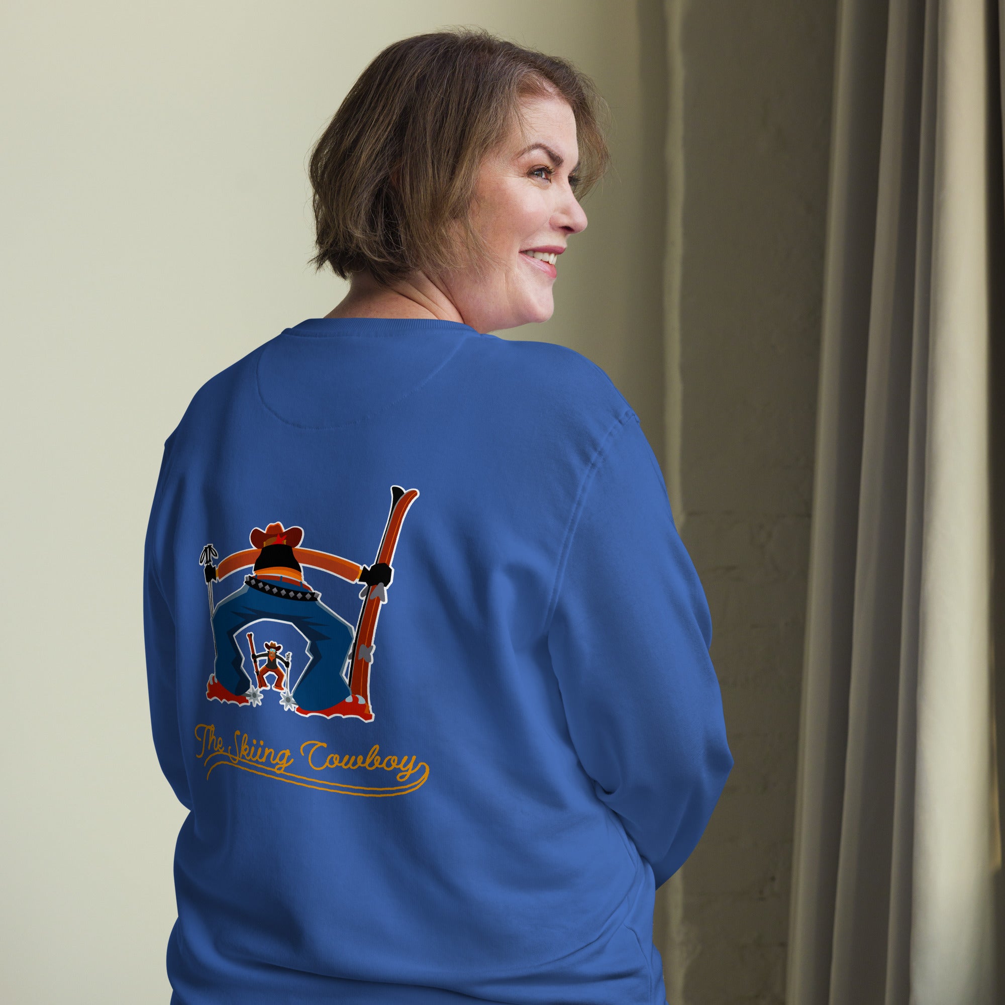 Sweat écologique unisexe Ski Fight at OK Corral Outline (face & dos)