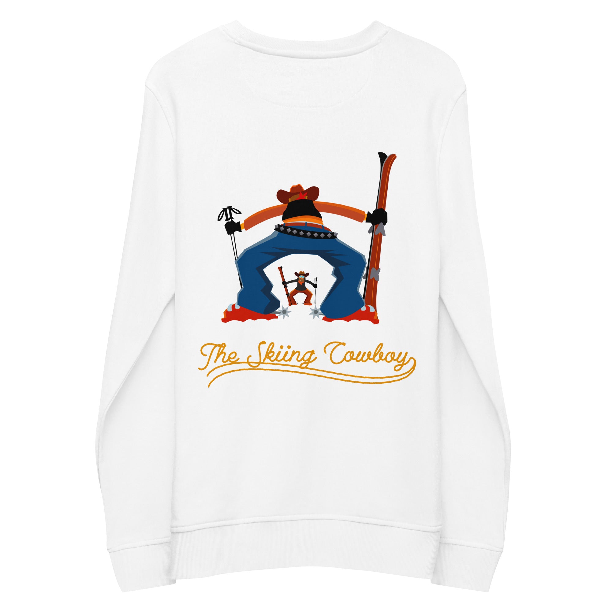 Sweat écologique unisexe Ski Fight at OK Corral Outline (face & dos)