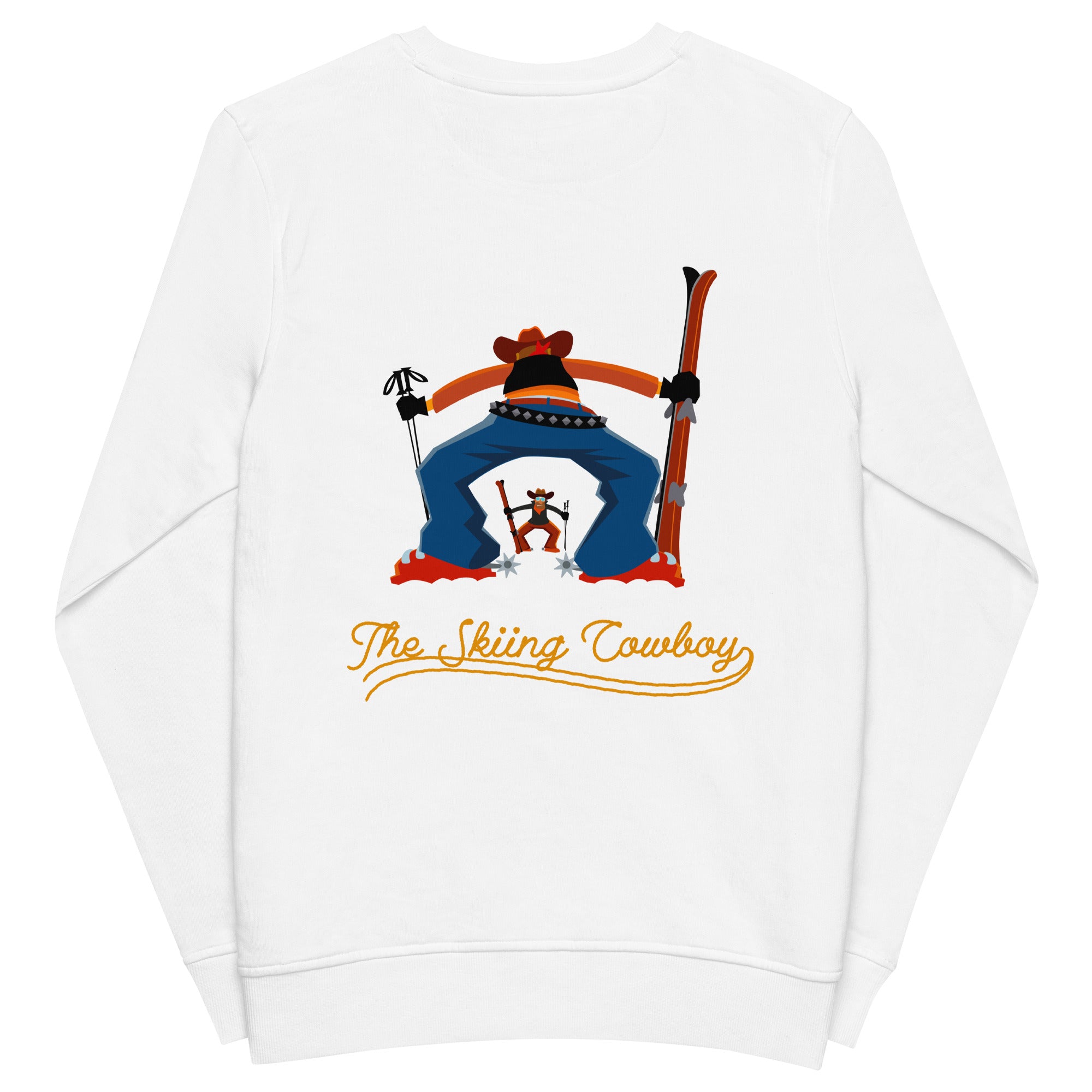 Sweat écologique unisexe Ski Fight at OK Corral Outline (face & dos)