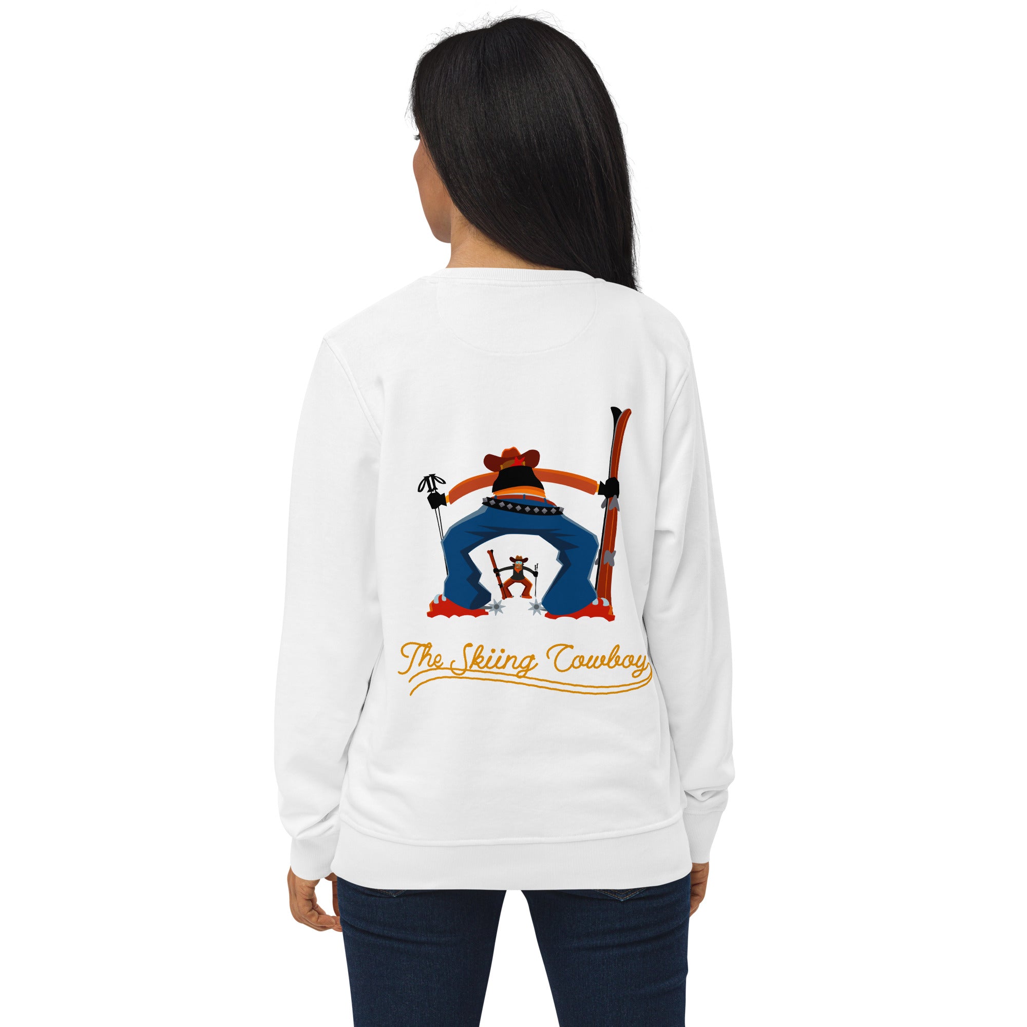 Sweat écologique unisexe Ski Fight at OK Corral Outline (face & dos)