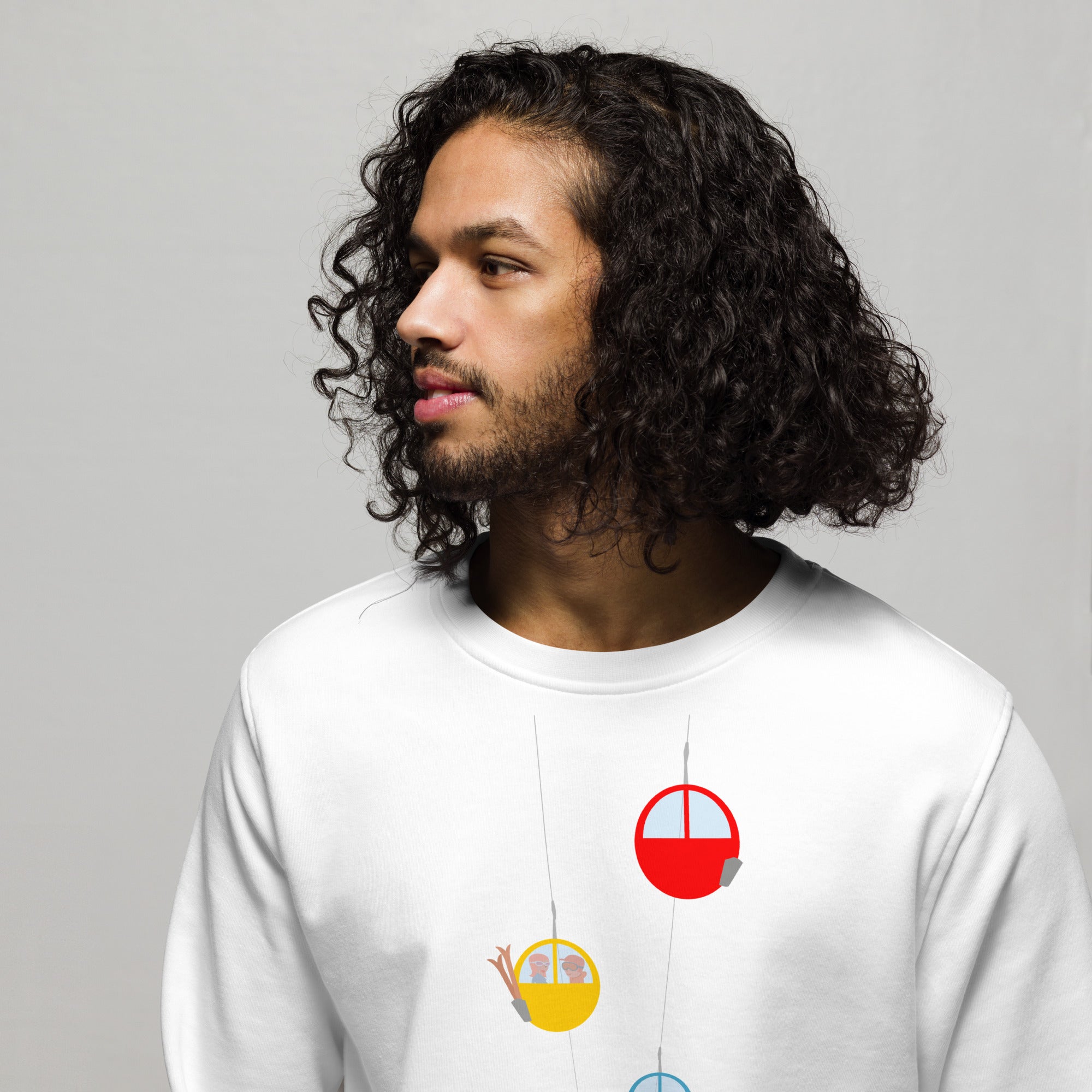 Sweat écologique unisexe Gondolas in the mist