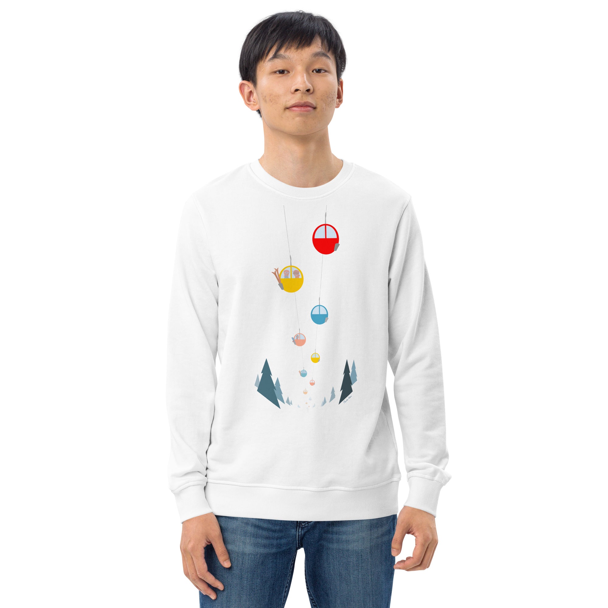 Sweat écologique unisexe Gondolas in the mist