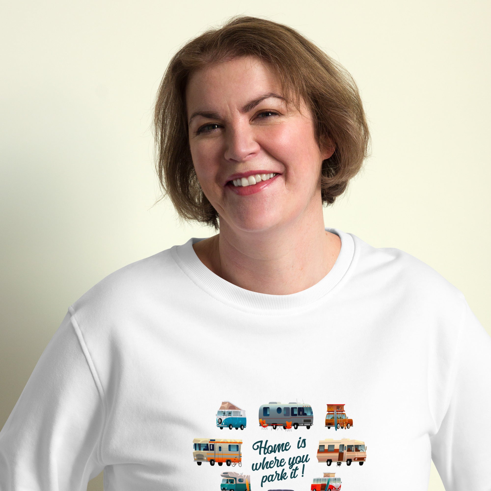 Unisex organic sweatshirt Square Vintage Campers