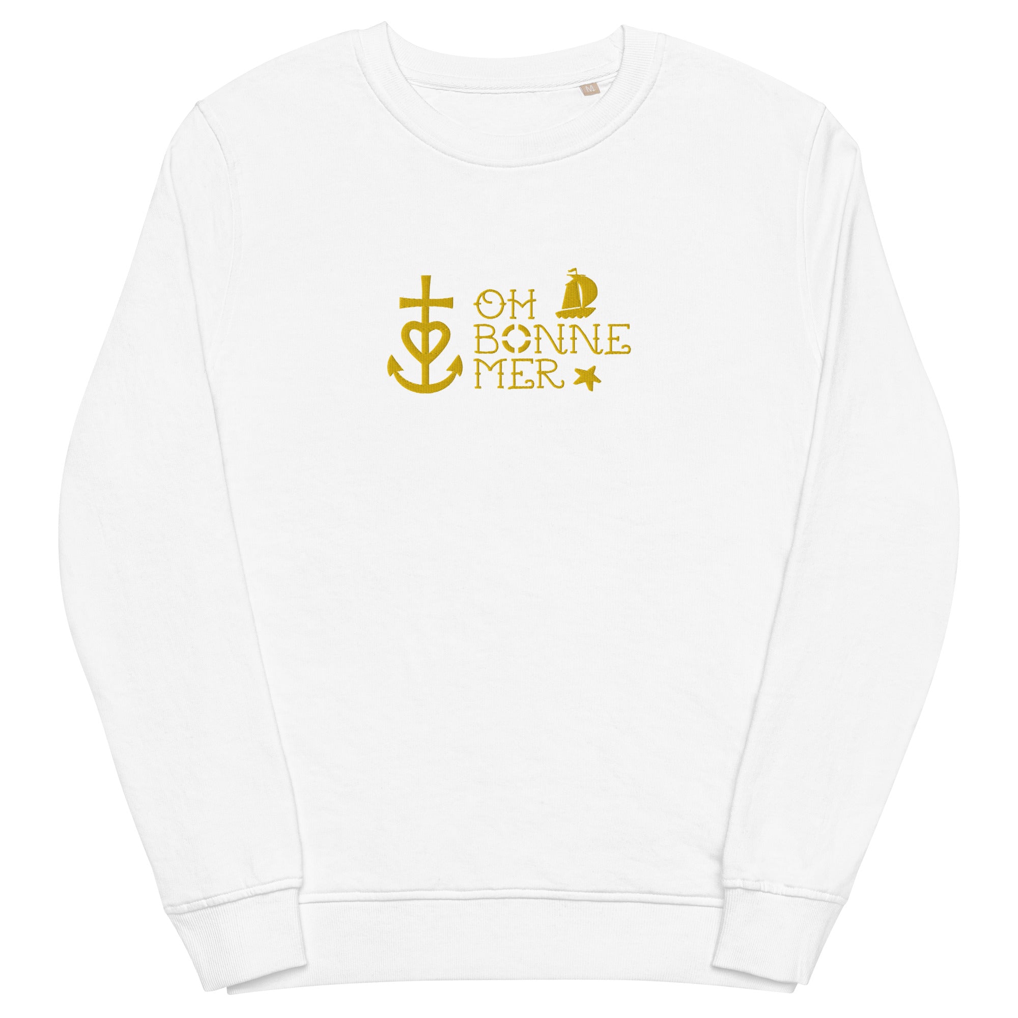 Sweat écologique unisexe Oh Bonne Mer 2 brodé gold