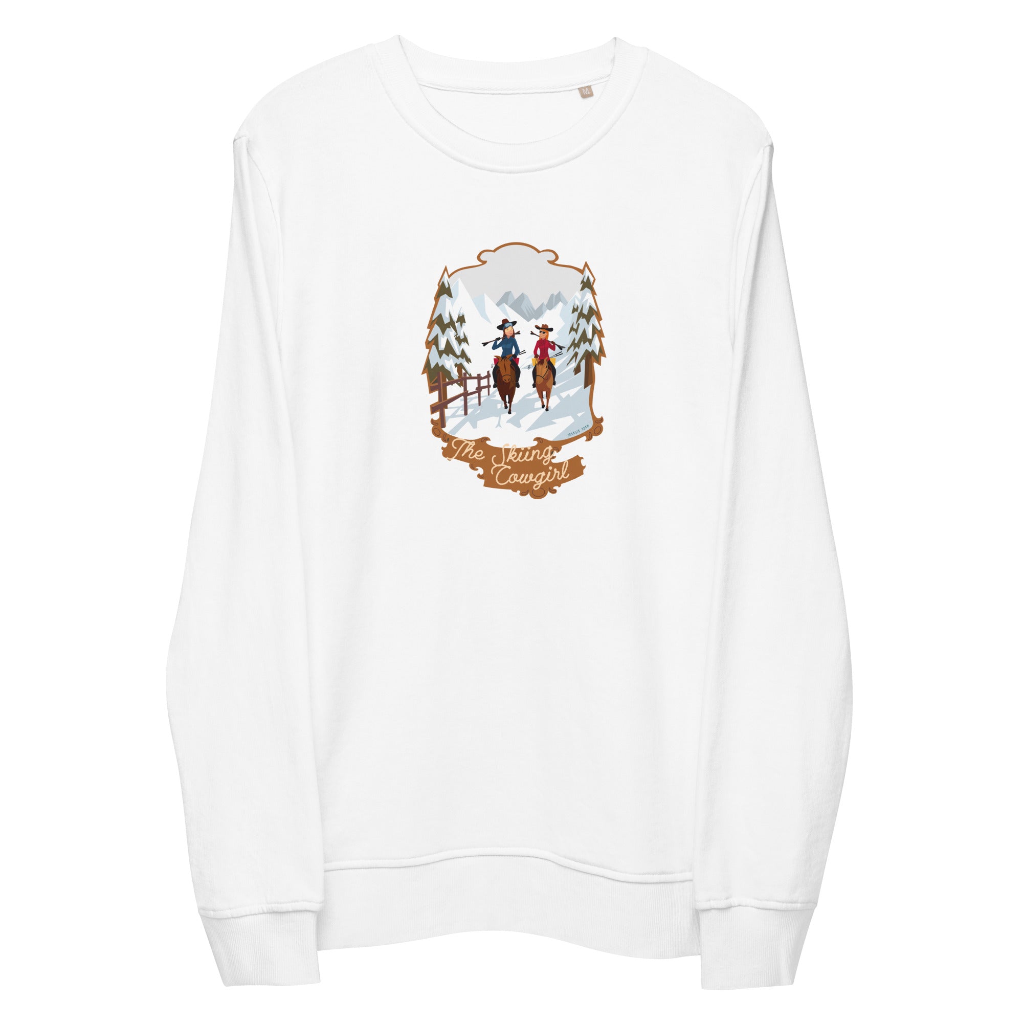 Sweat écologique unisexe The Skiing Cowgirl