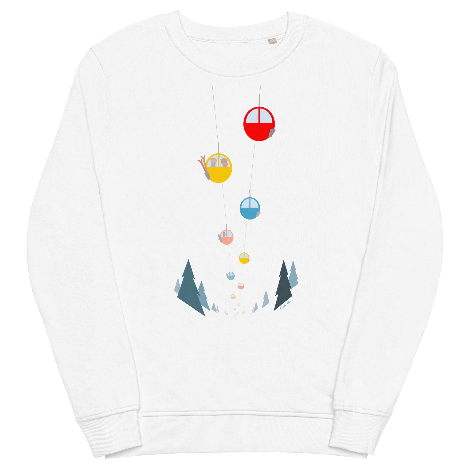 Sweat écologique unisexe Gondolas in the mist