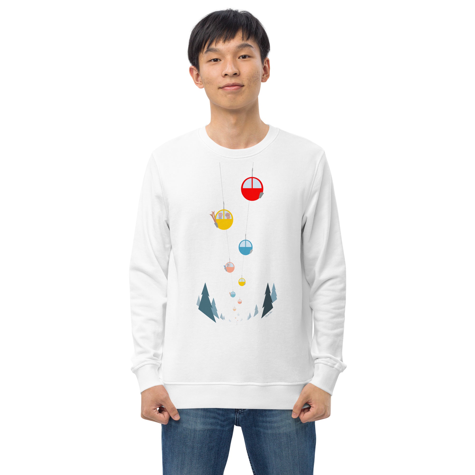 Sweat écologique unisexe Gondolas in the mist