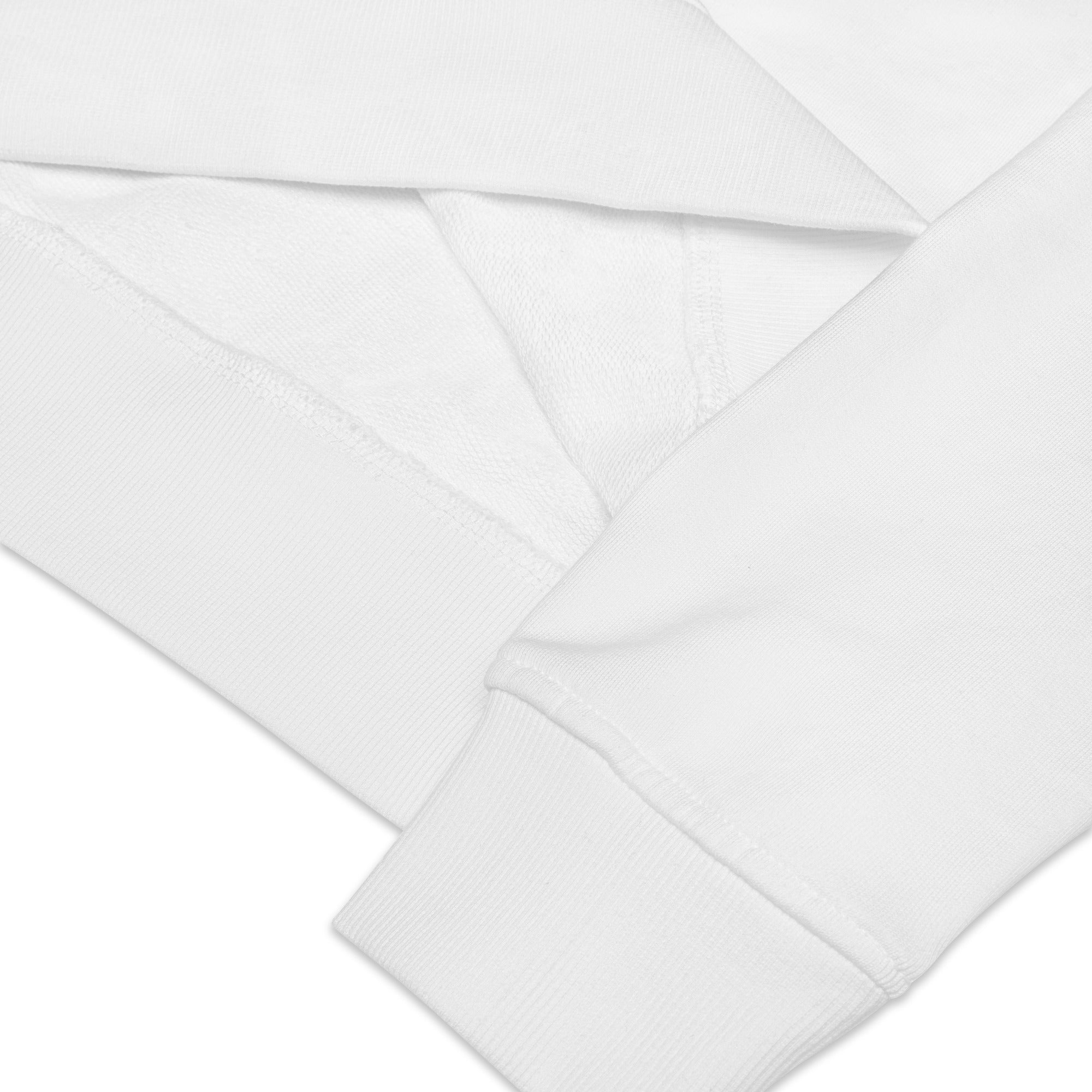 Sweat écologique unisexe Make Bouillabaisse Not War grand motif flamingo brodé