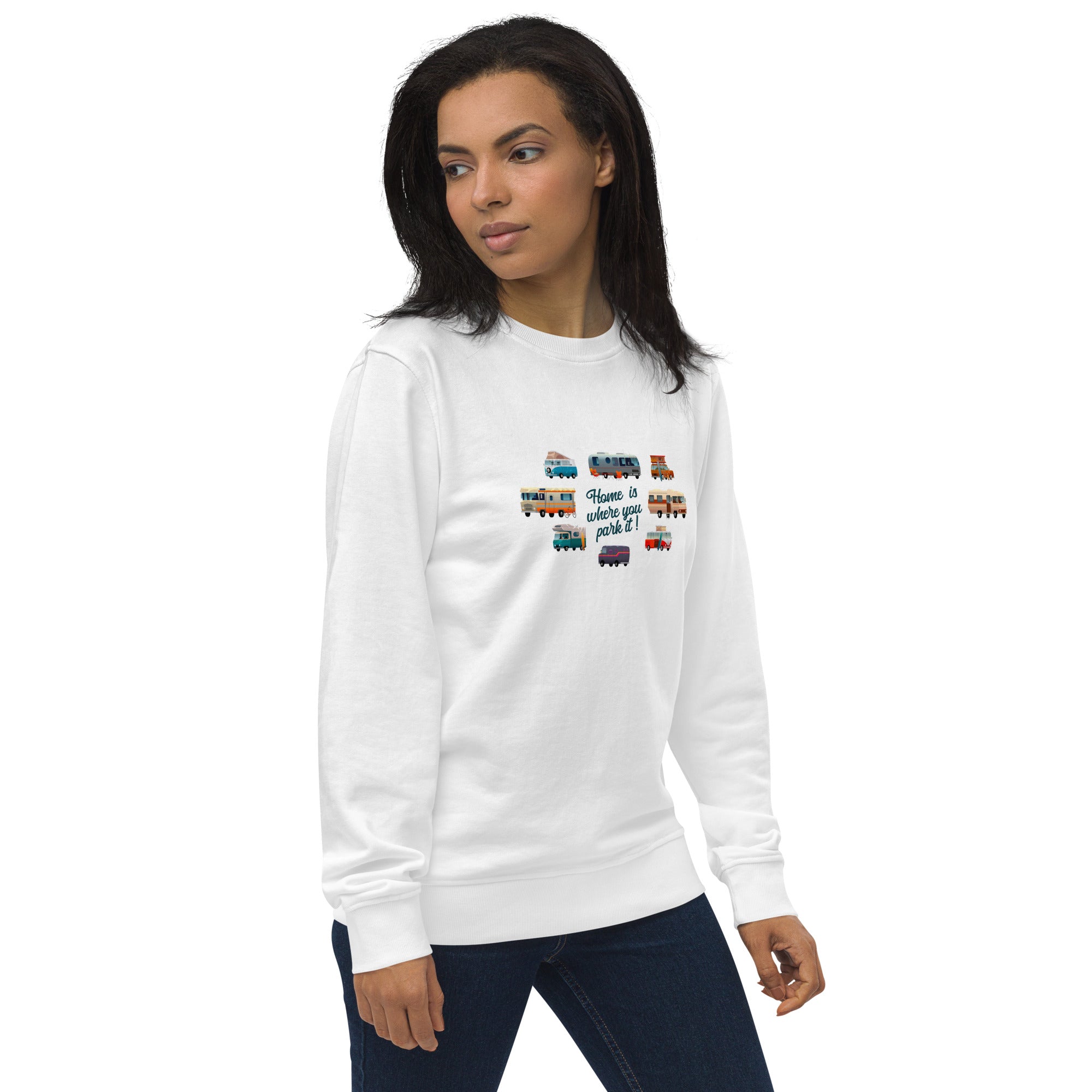 Unisex organic sweatshirt Square Vintage Campers