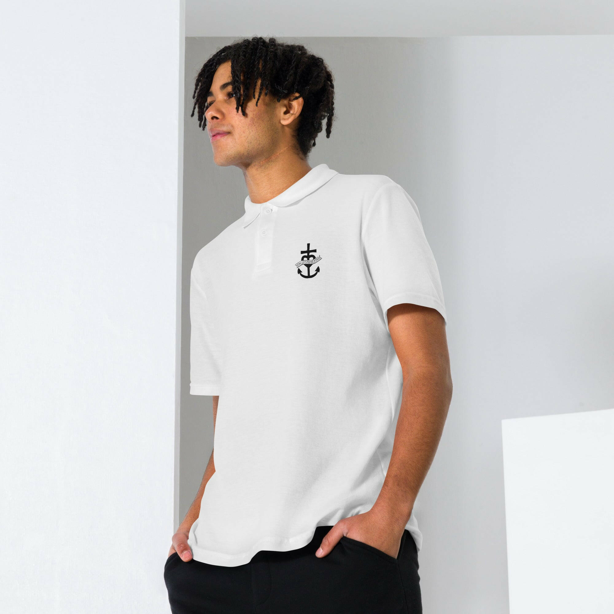 Polo piqué unisexe Oh Bonne Mer 1 brodé